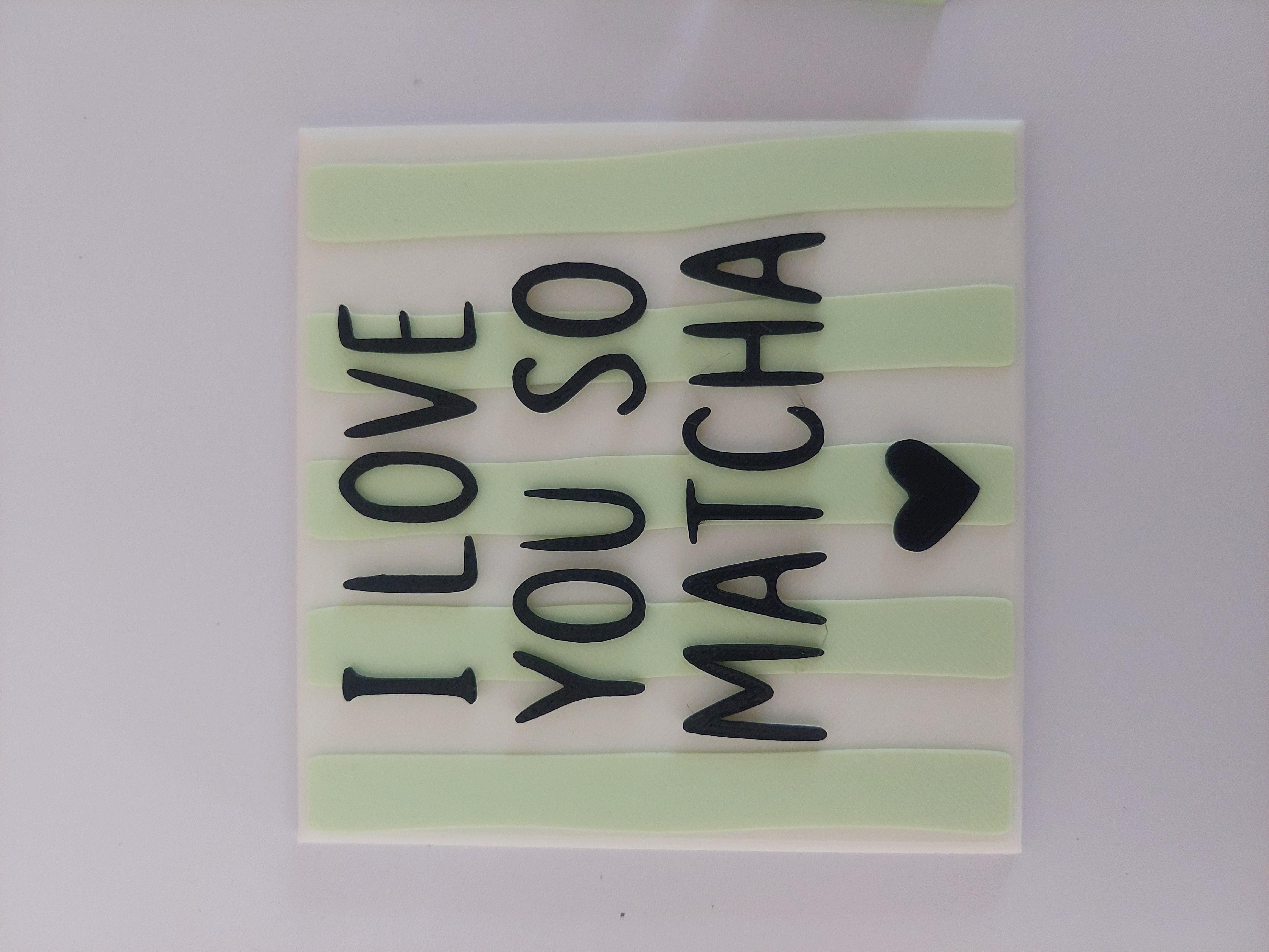 Dekokachel mit Spruch