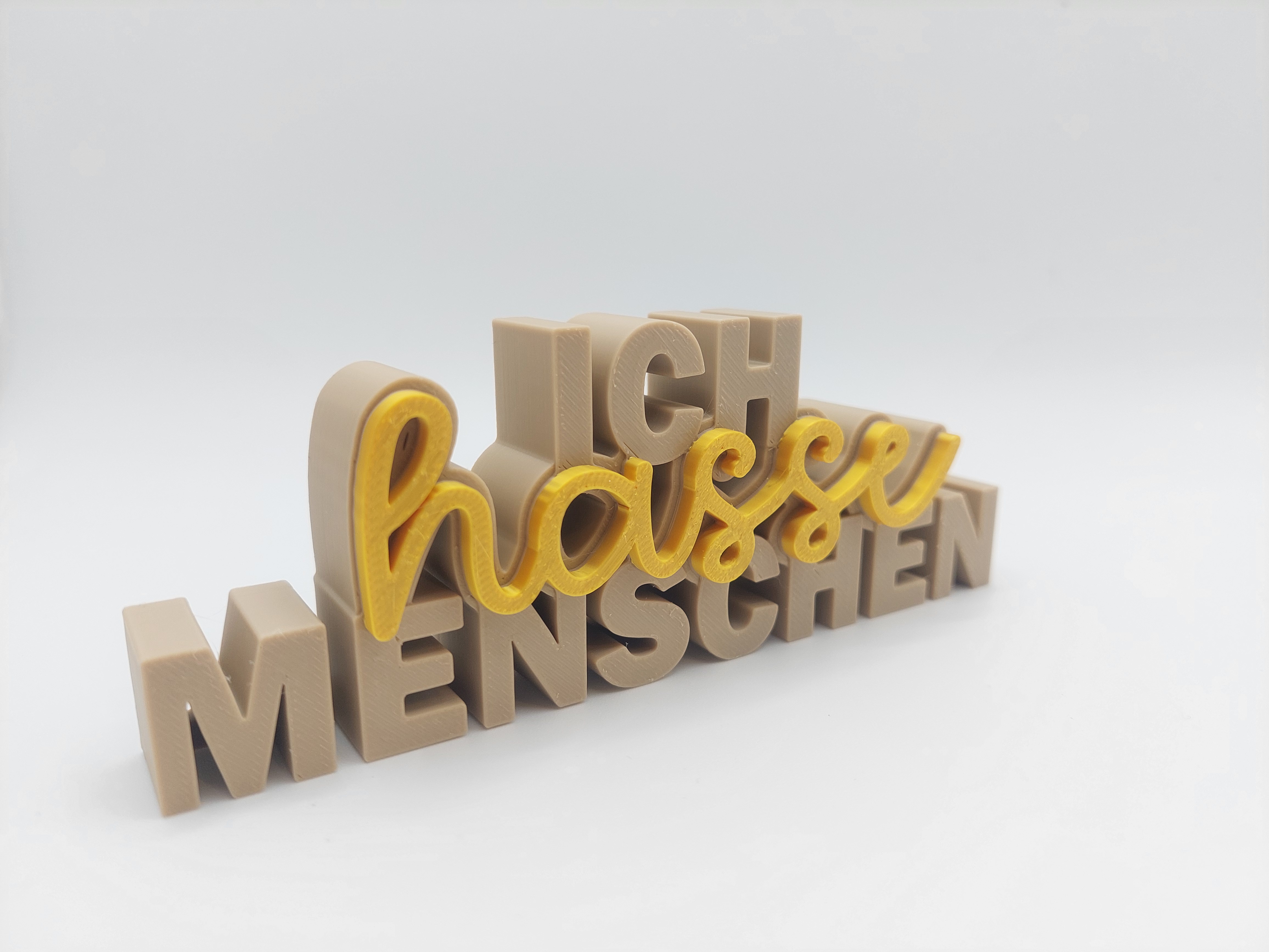 Deko-Schriftzug 'Ich hasse Menschen'