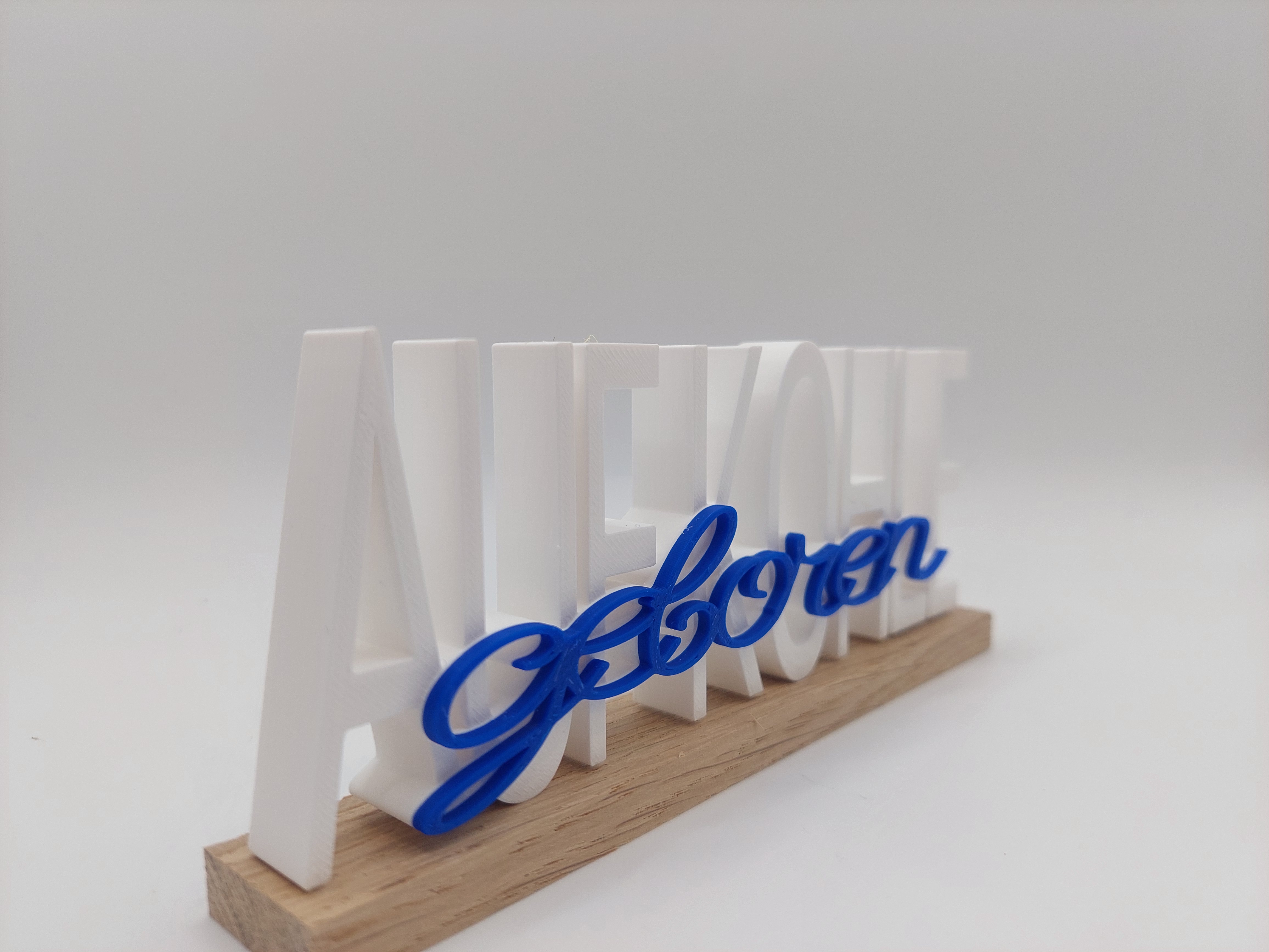 Auf Kohle geboren-Schriftzug