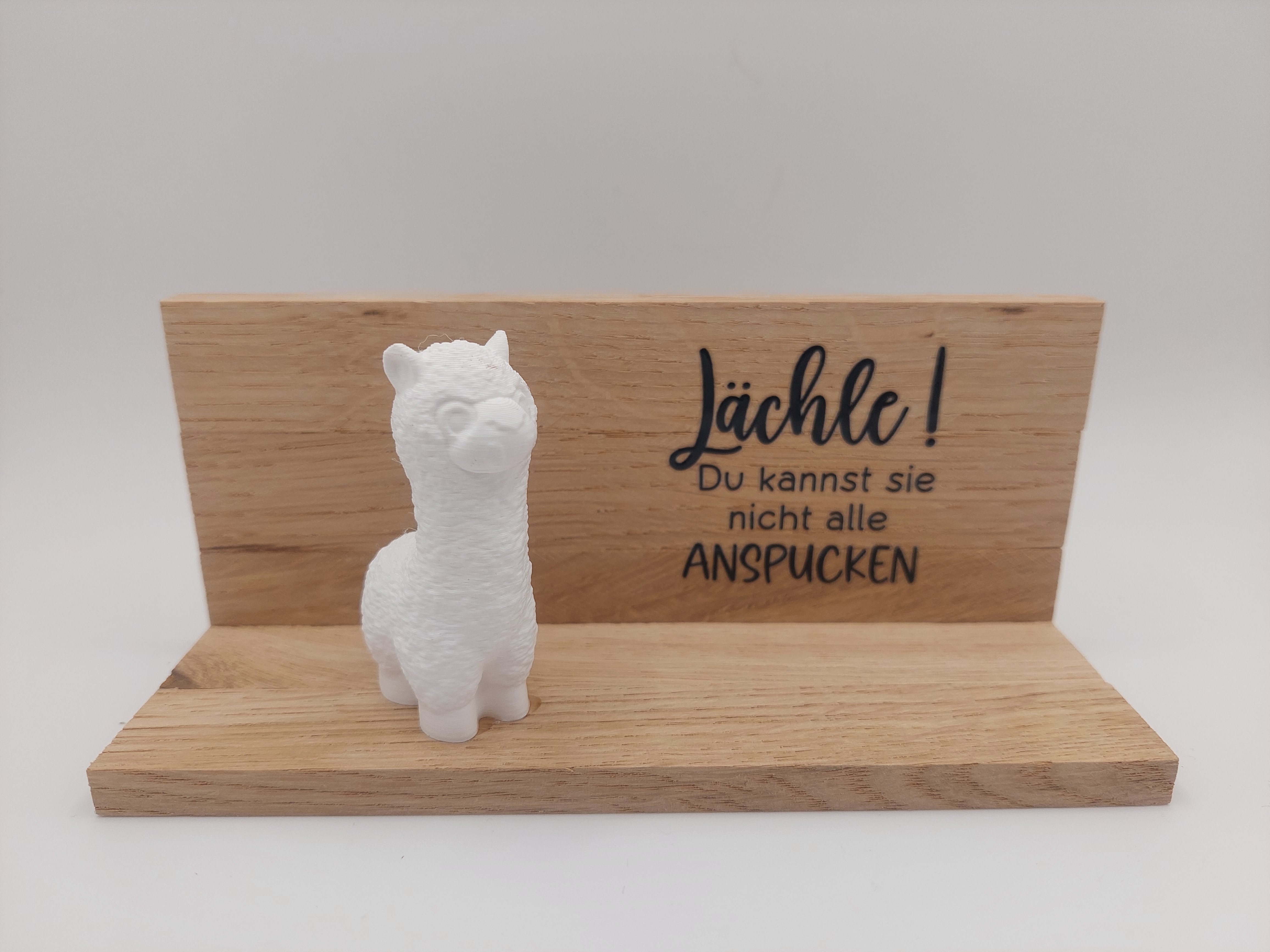 Deko Lama mit Spruch