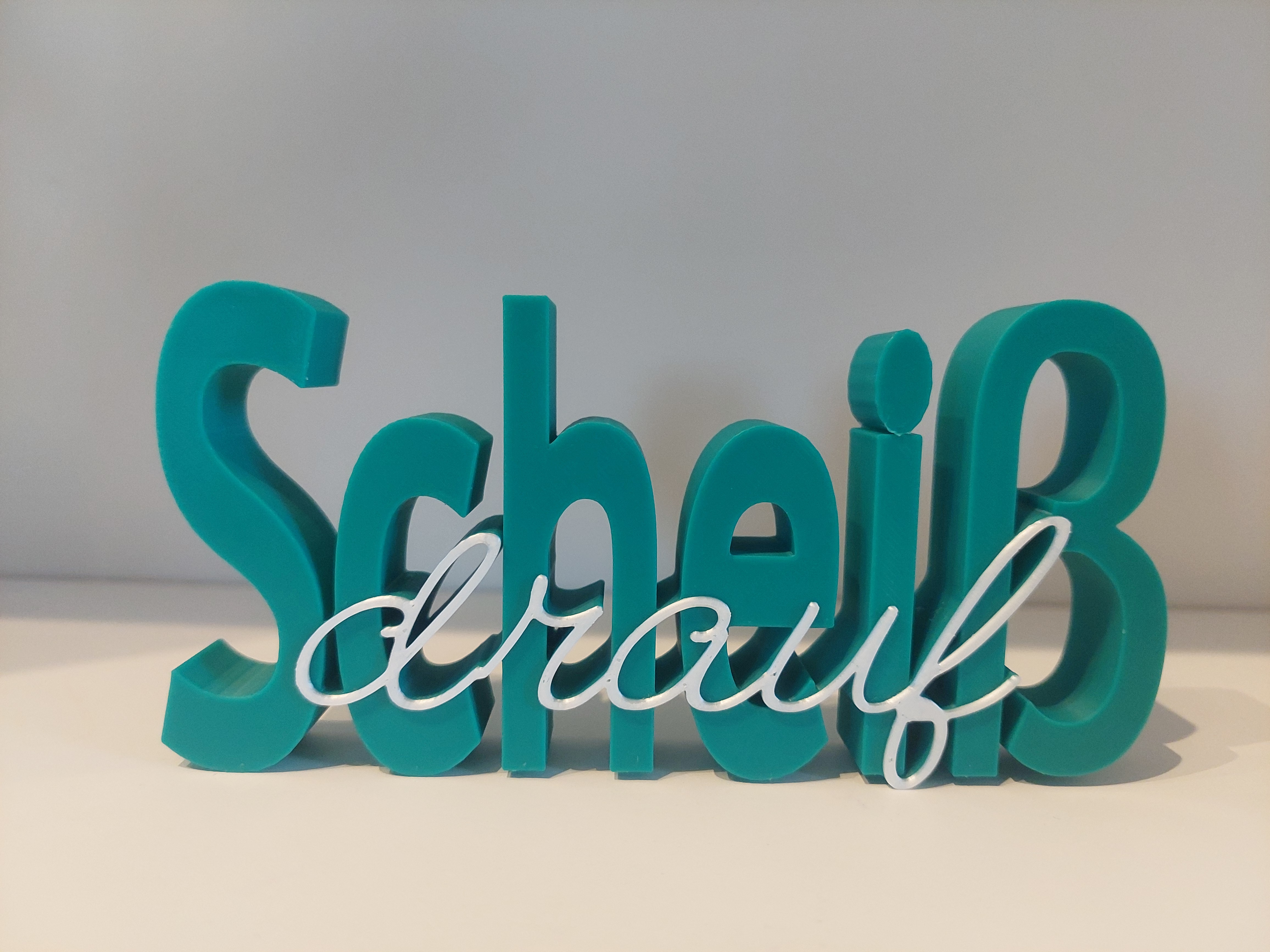 Scheiß drauf-Schriftzug