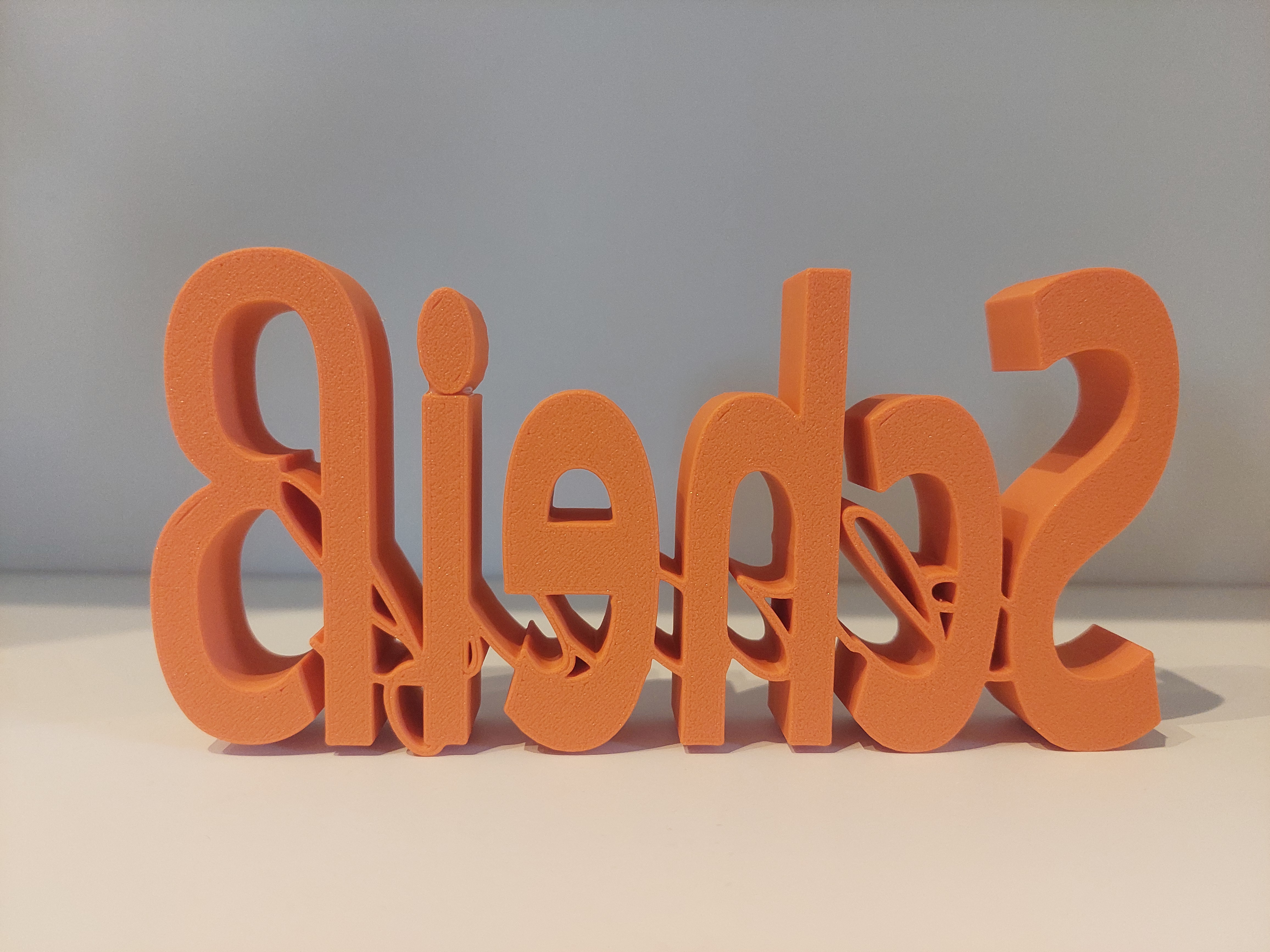 Scheiß drauf-Schriftzug