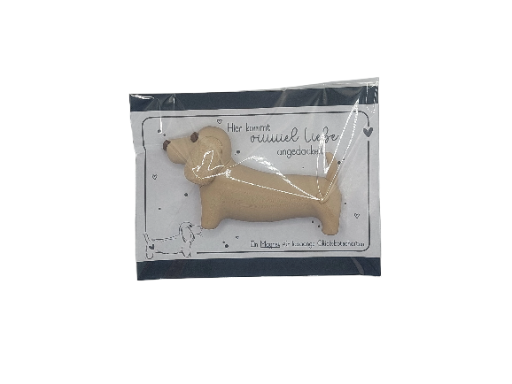 Niedlicher Hundemagnet als Glücksbringer