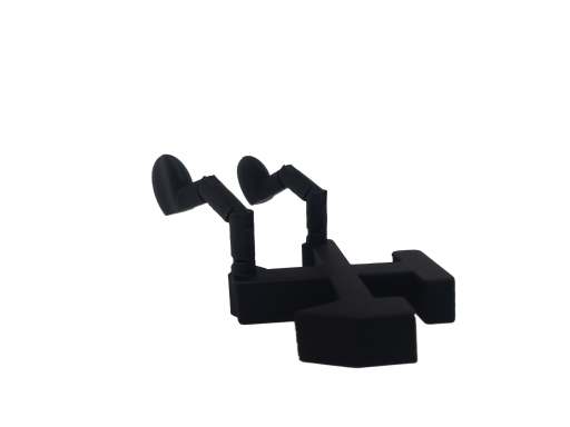 Schlägel und Eisen als Kantenhocker mit Wackelbeinen