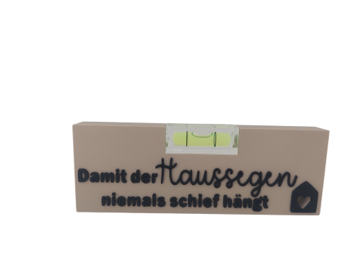 Dekorative Wasserwaage "Haussegen"