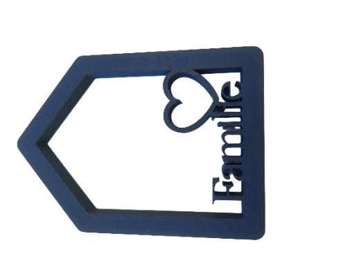 Hausförmiges Dekoelement