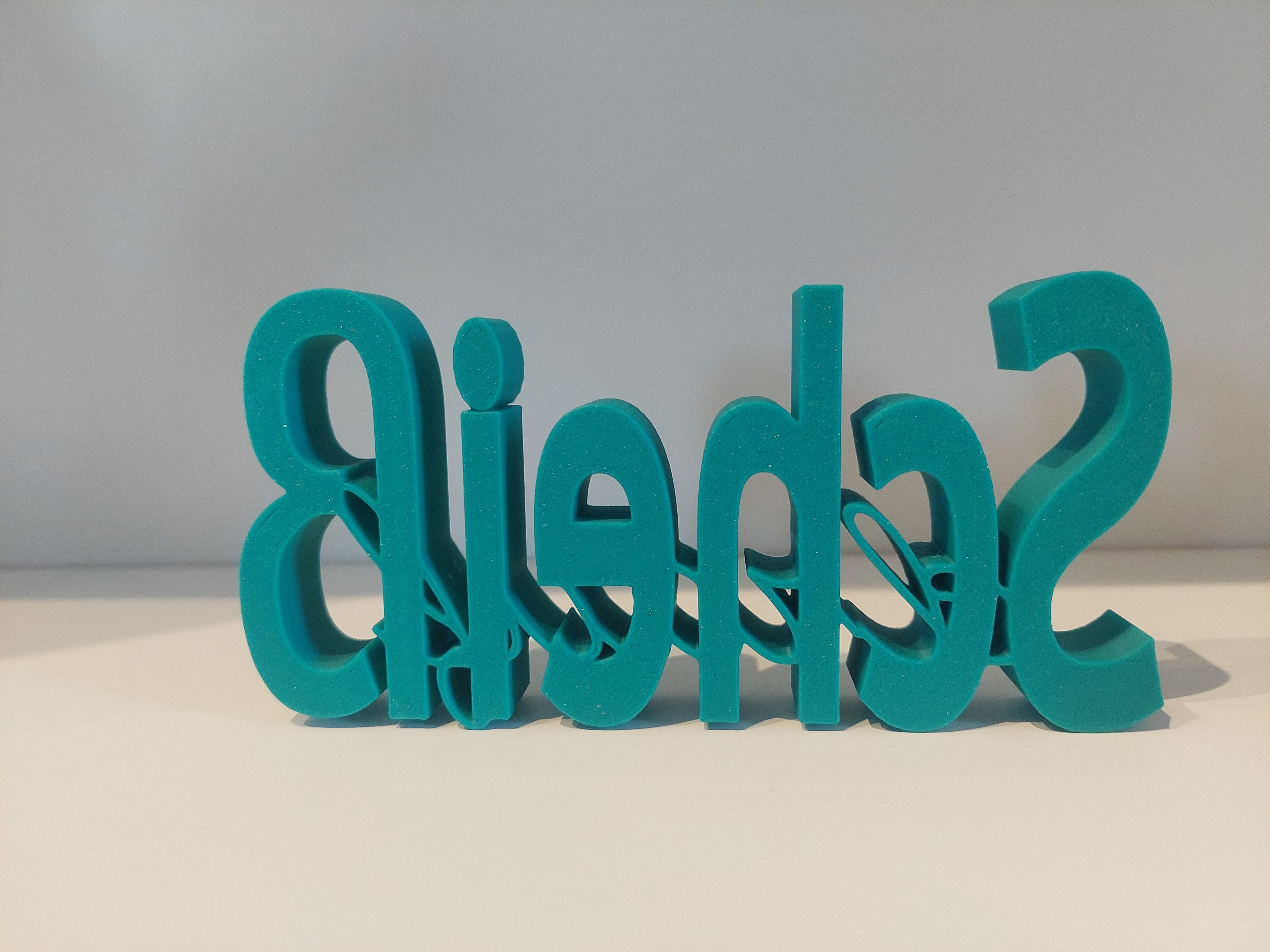 Scheiß drauf-Schriftzug