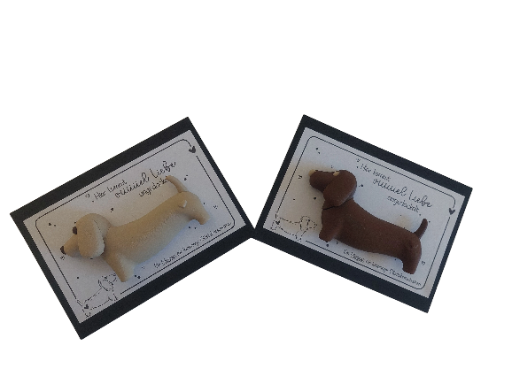 Niedlicher Hundemagnet als Glücksbringer