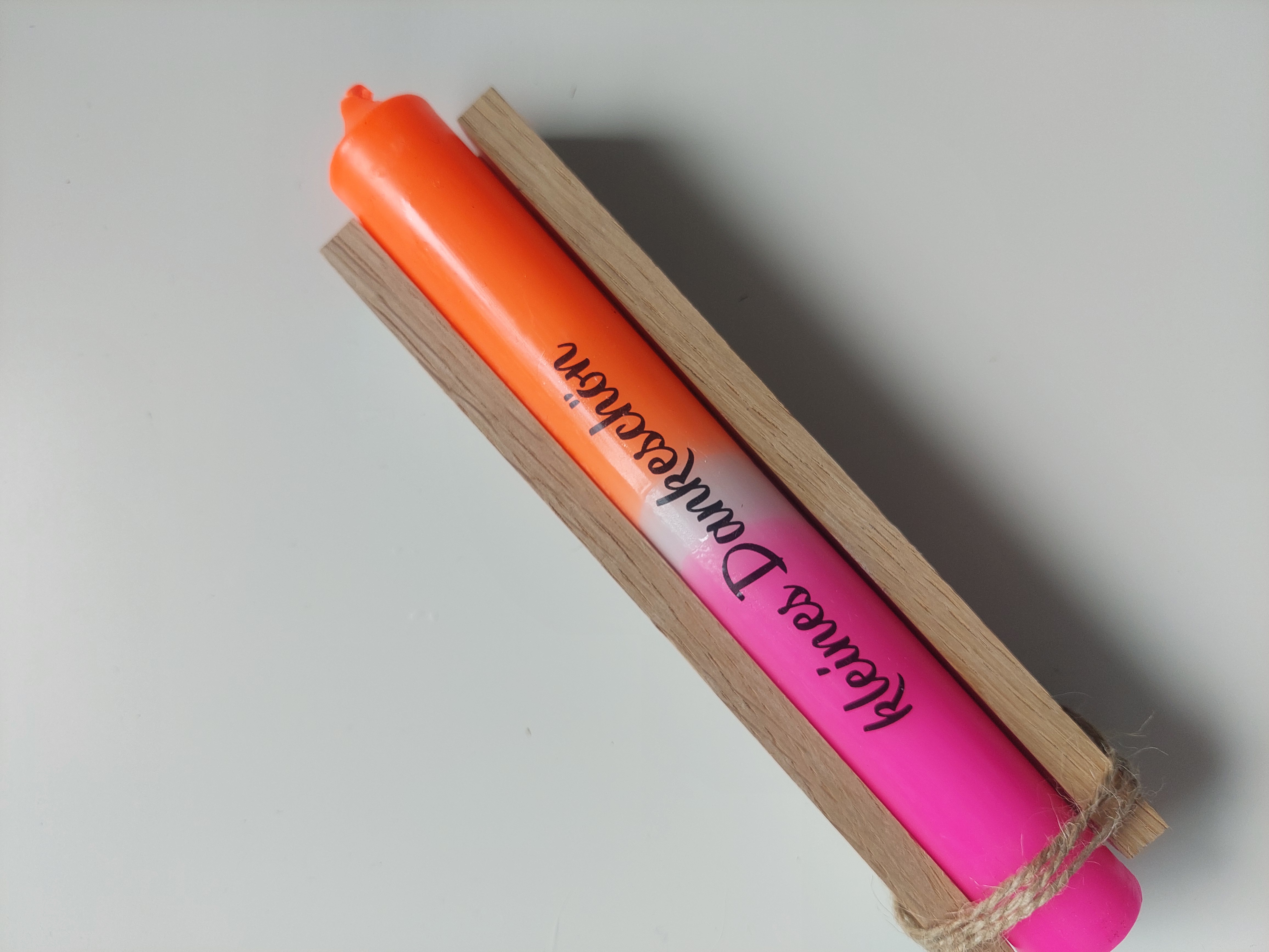 kleines Dankeschön -Stabkerze