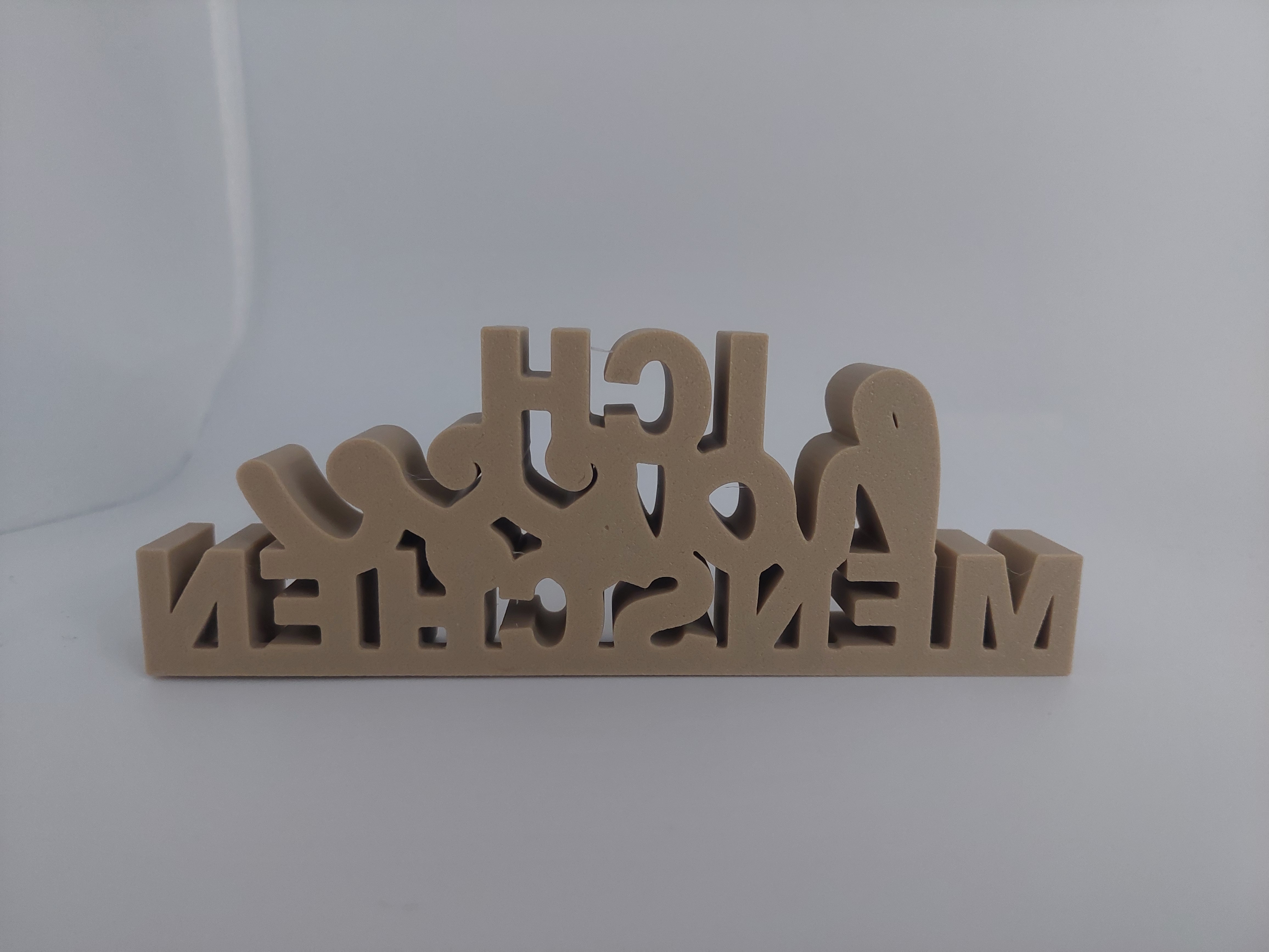 Deko-Schriftzug 'Ich hasse Menschen'