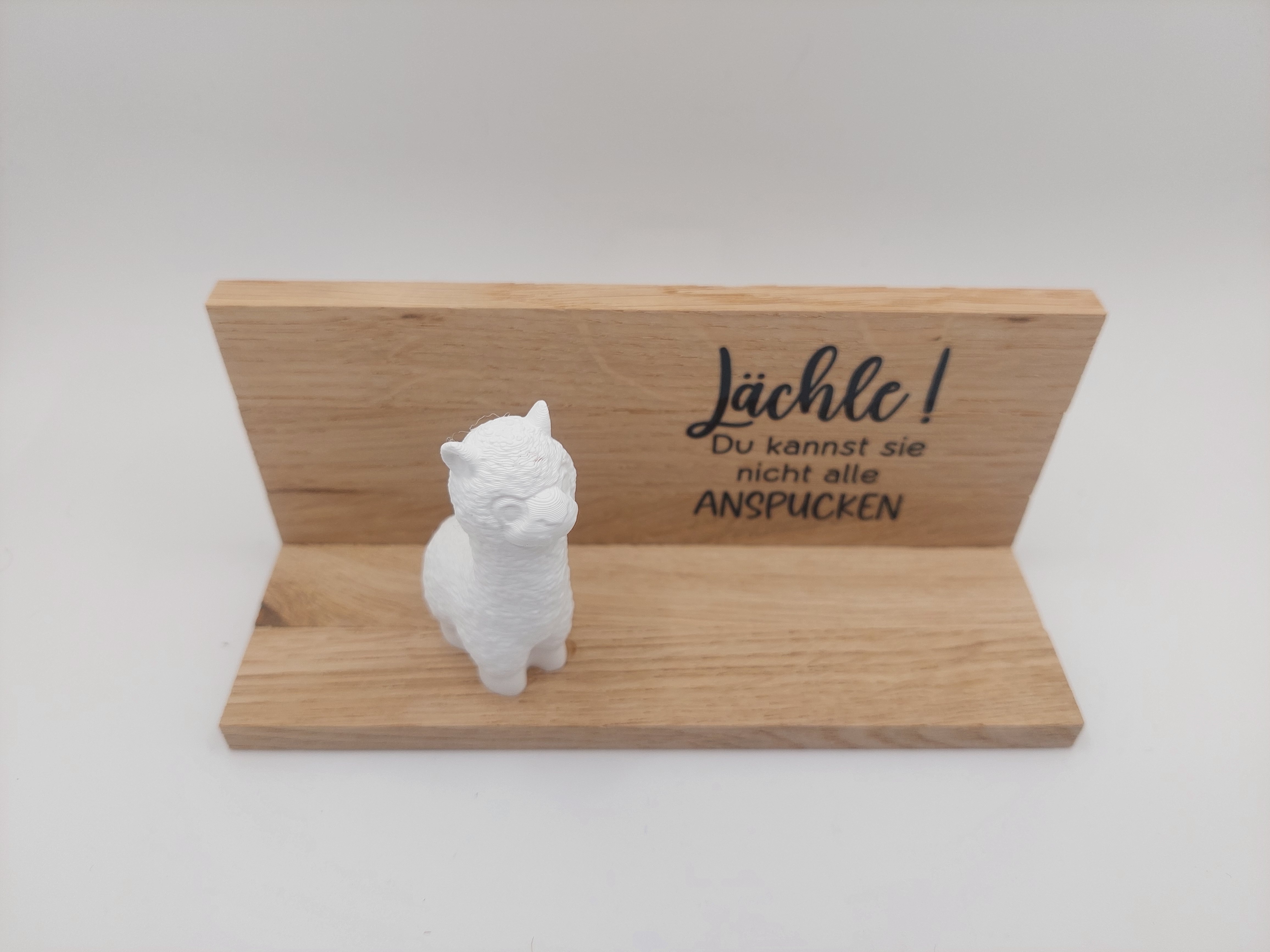Deko Lama mit Spruch