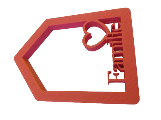 Hausförmiges Dekoelement