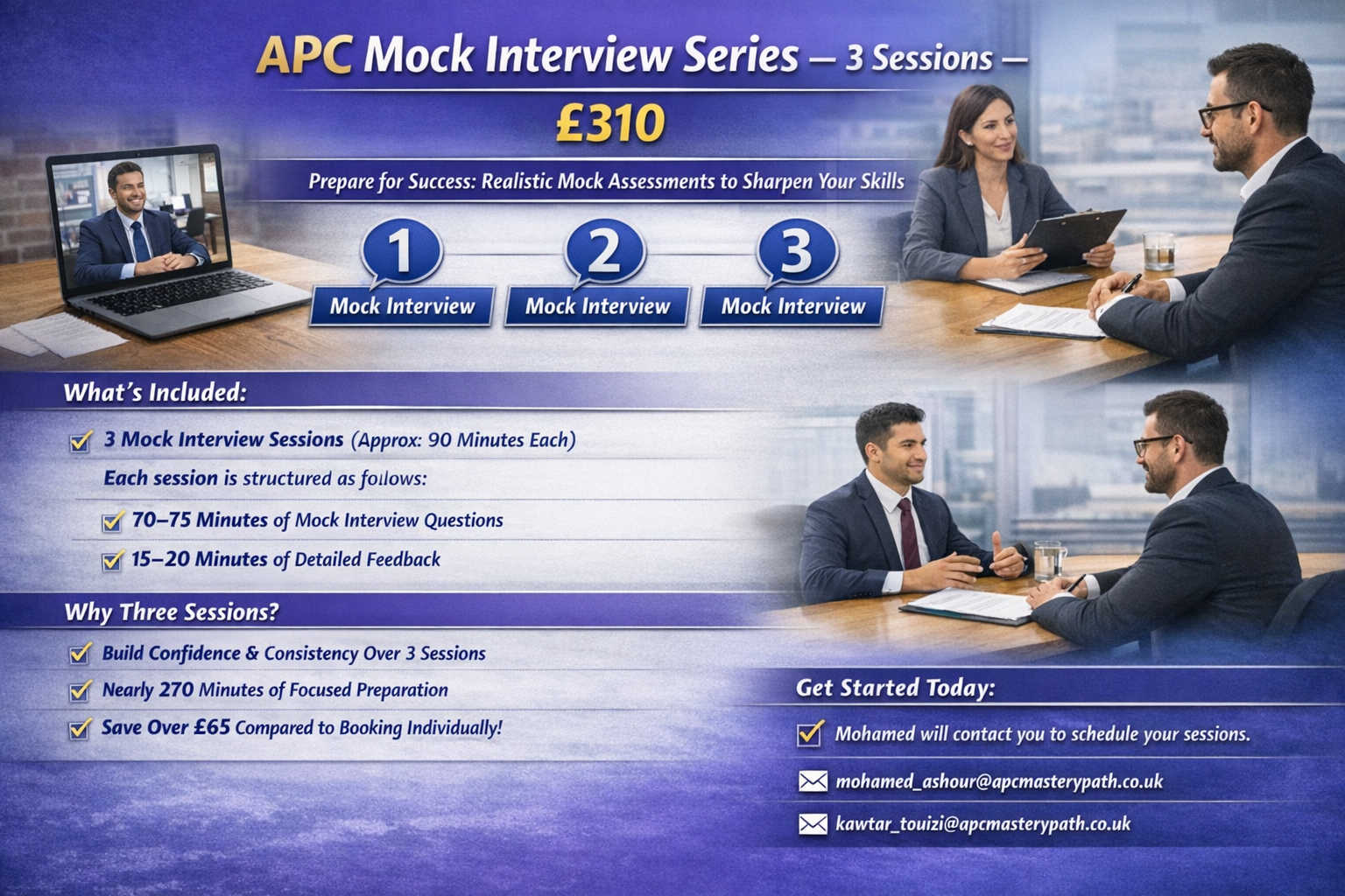 APC Mock Interview Series – 3 Sessions