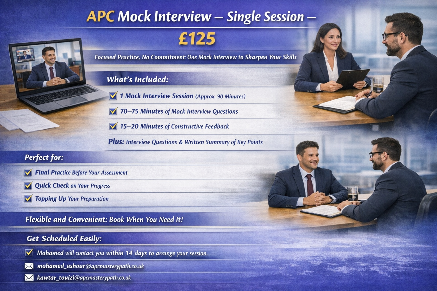 APC Mock Interview – Single Session