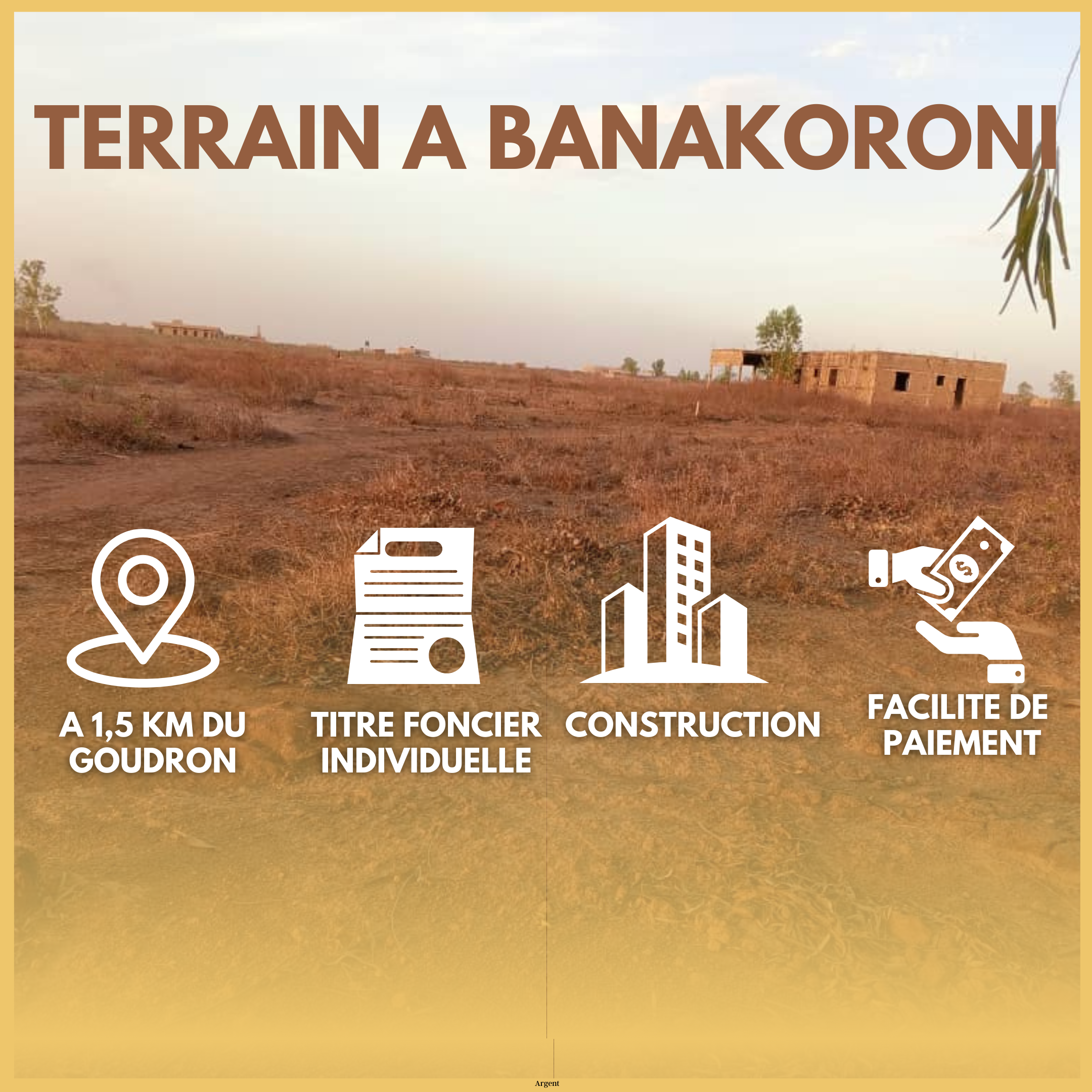 Terrain à vendre à Banankoroni – Titre Foncier Individuel | Paiement comptant