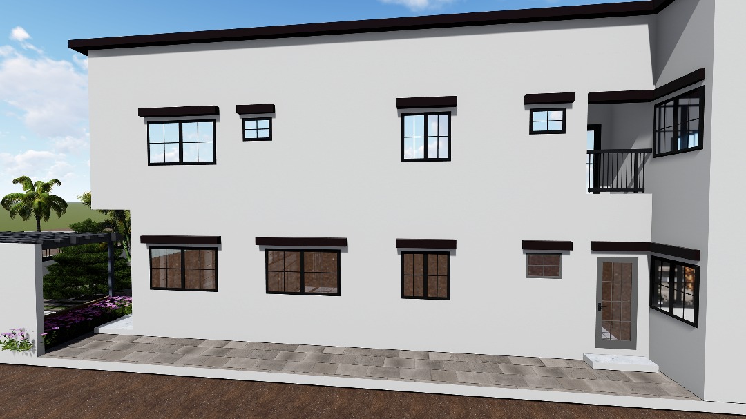 Maison moderne bientot en construction.