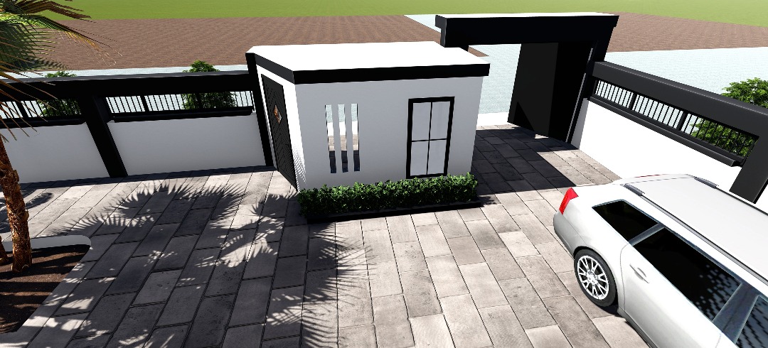 Maison moderne bientot en construction.