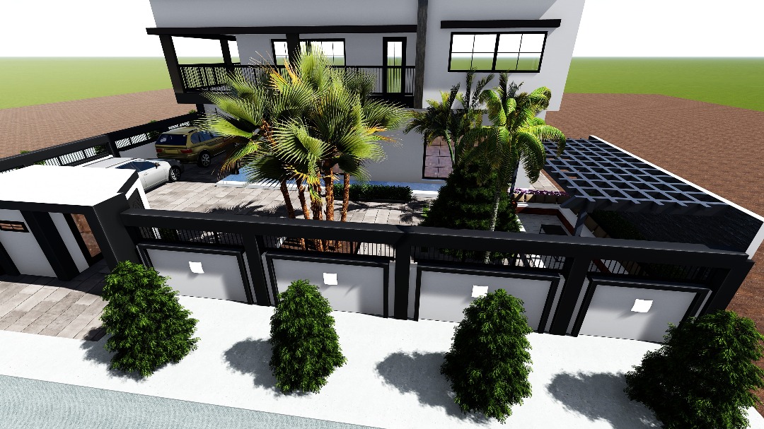Maison moderne bientot en construction.