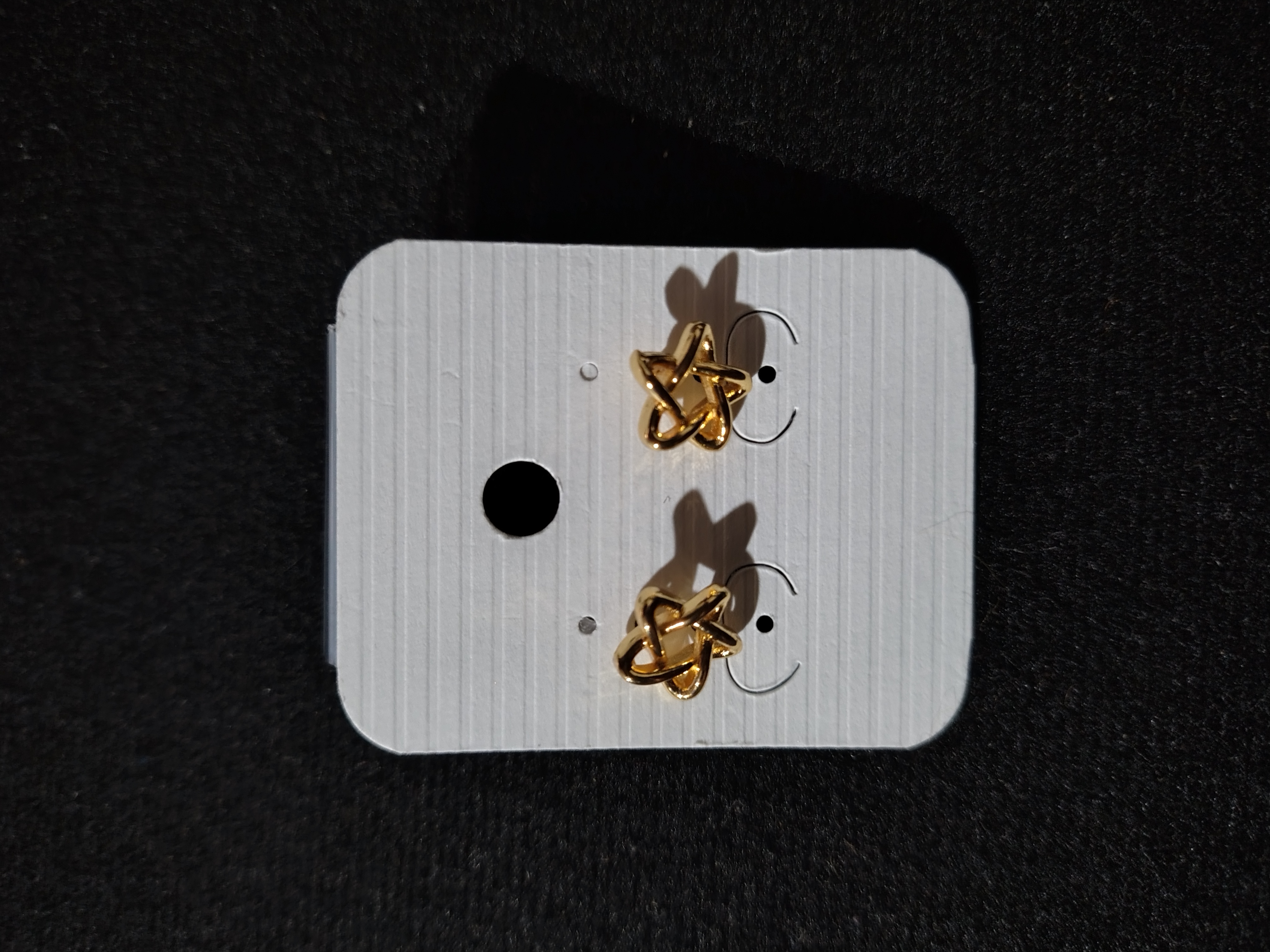 Pendientes de oro laminado