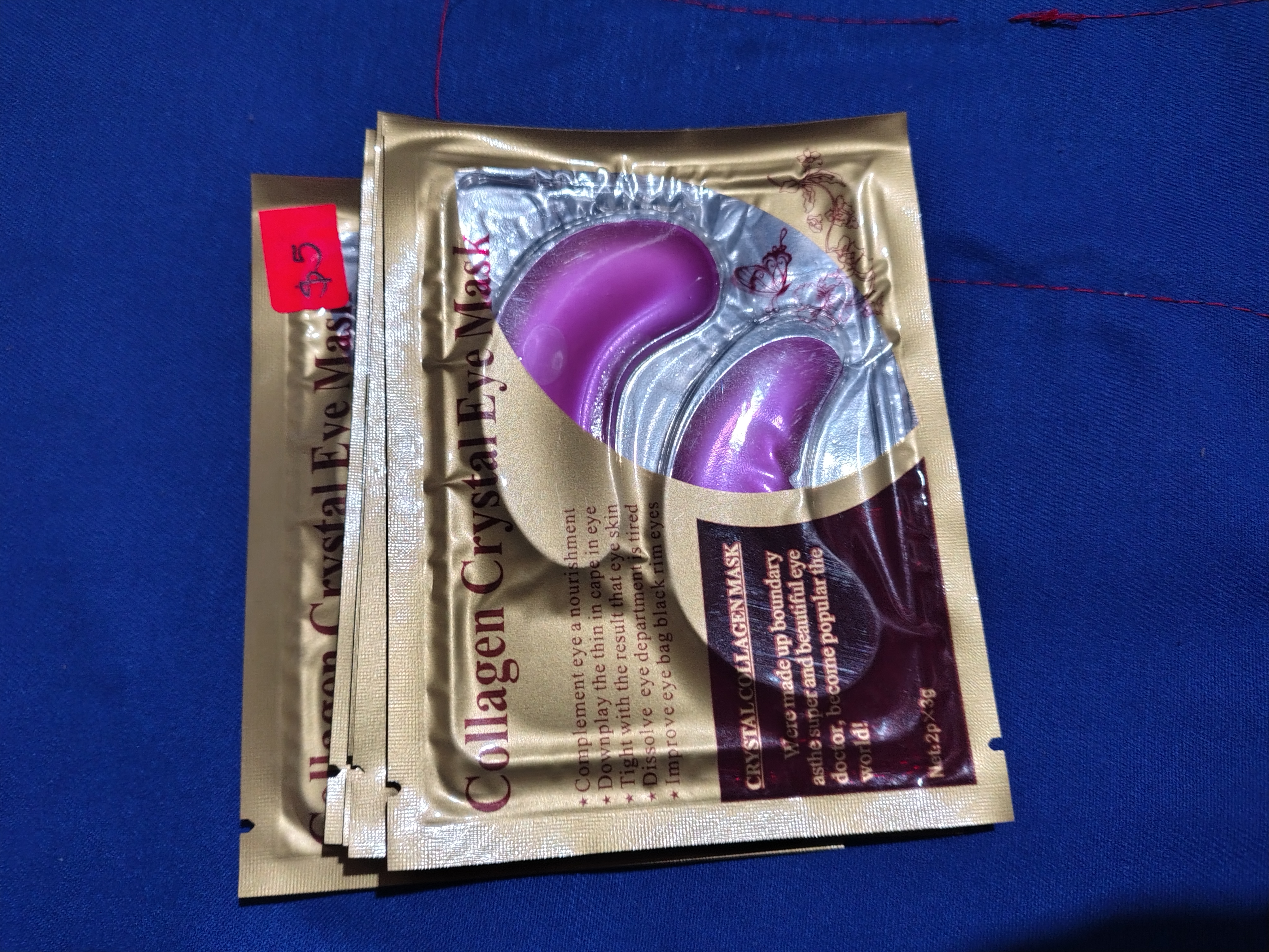 Mascarilla de colágeno para ojos