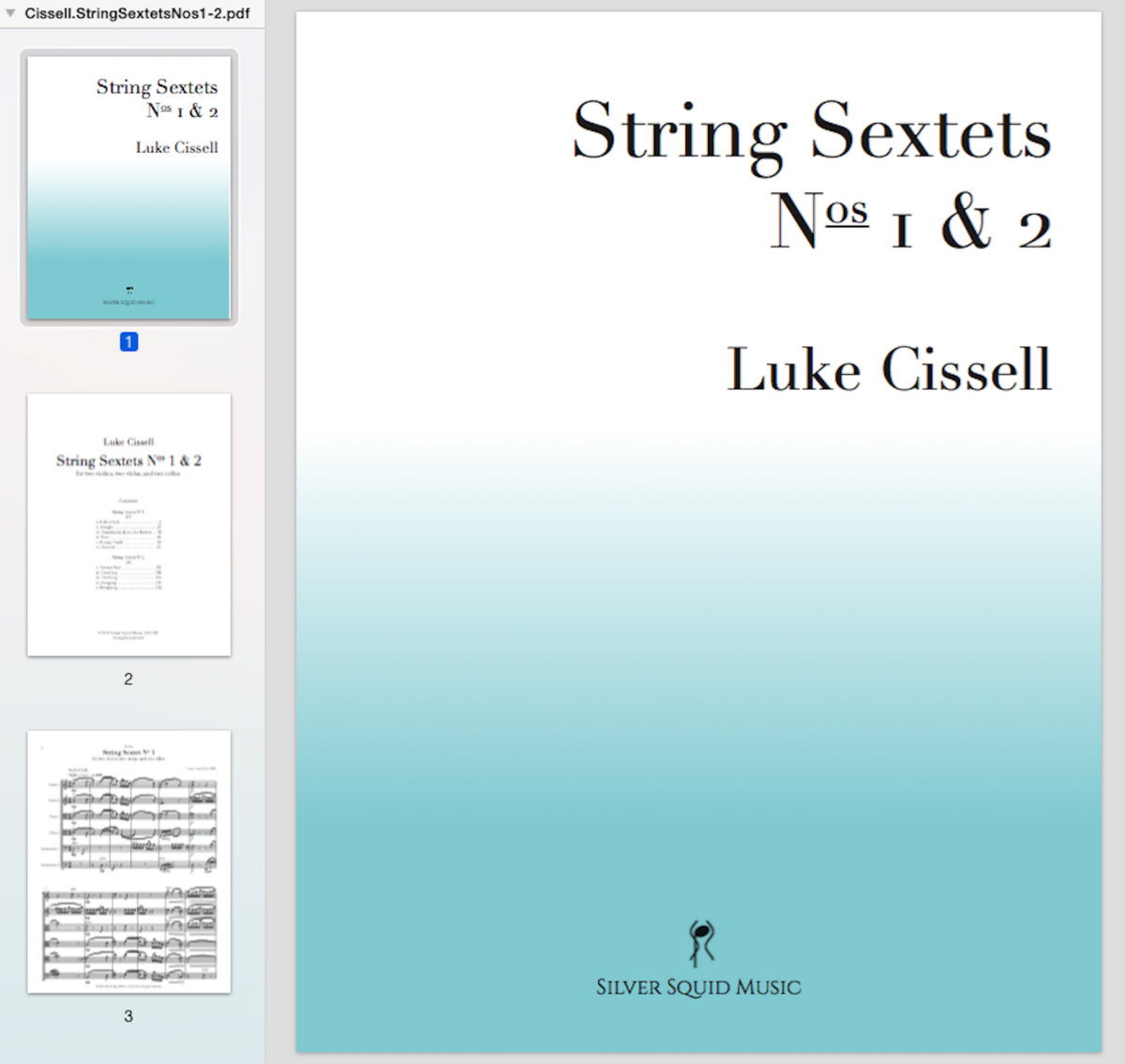 String Sextets Nos. 1 & 2