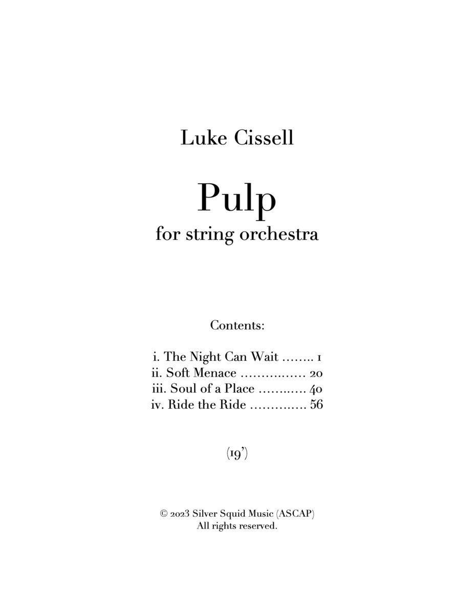 Pulp (for string orchestra)