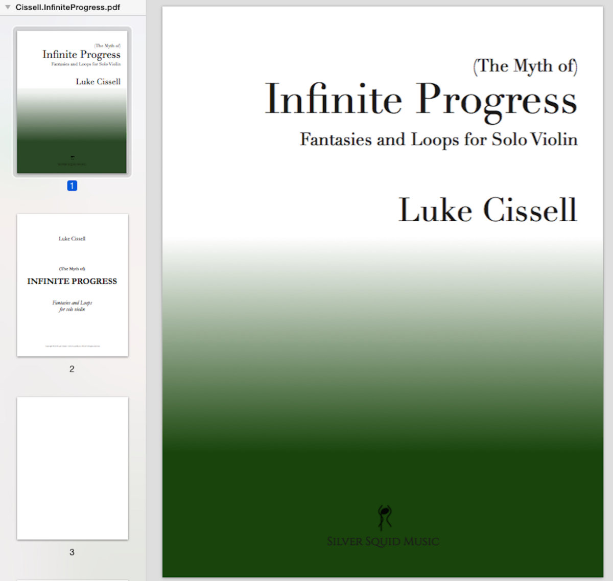 Infinite Progress