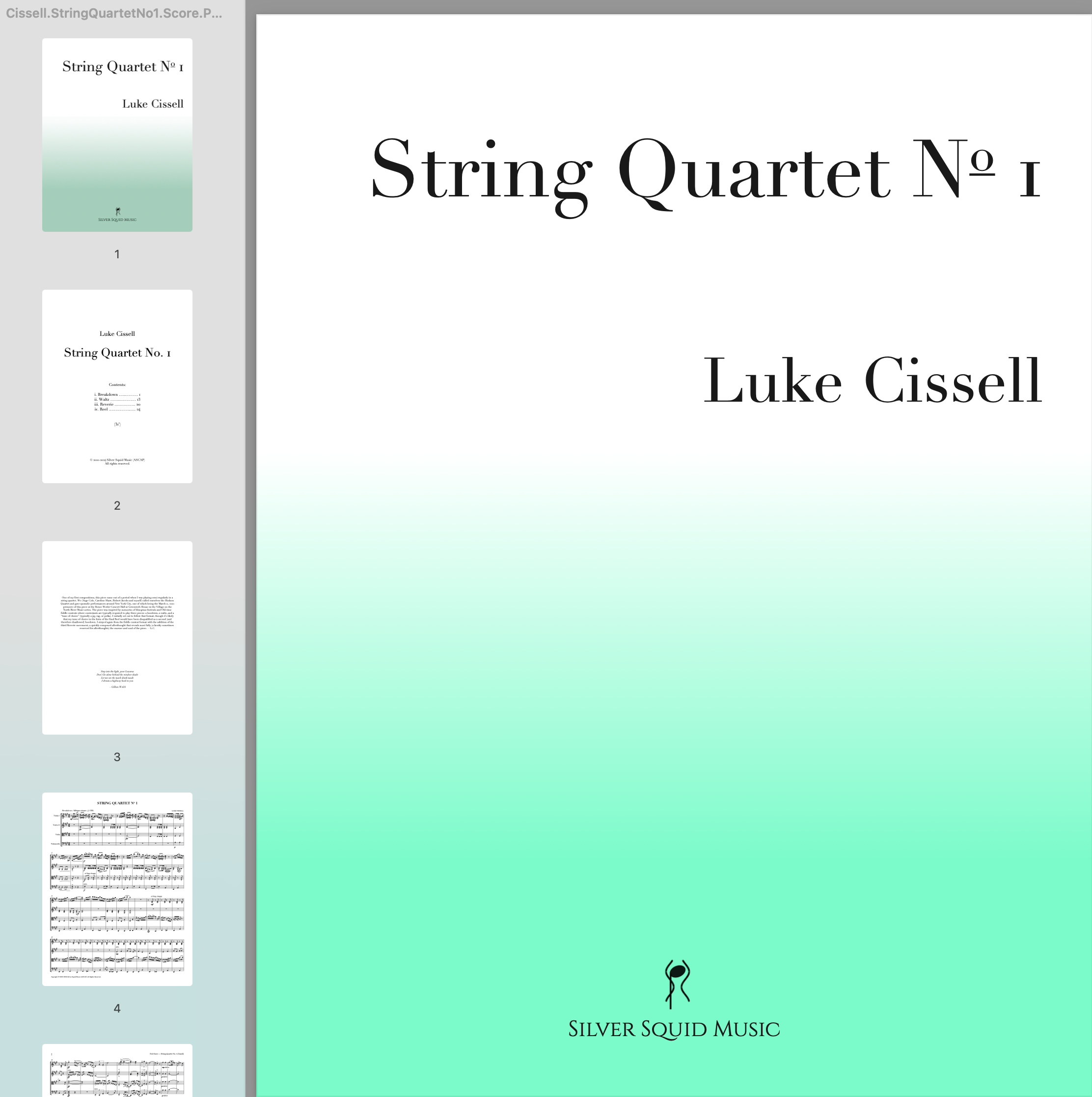 String Quartet No. 1