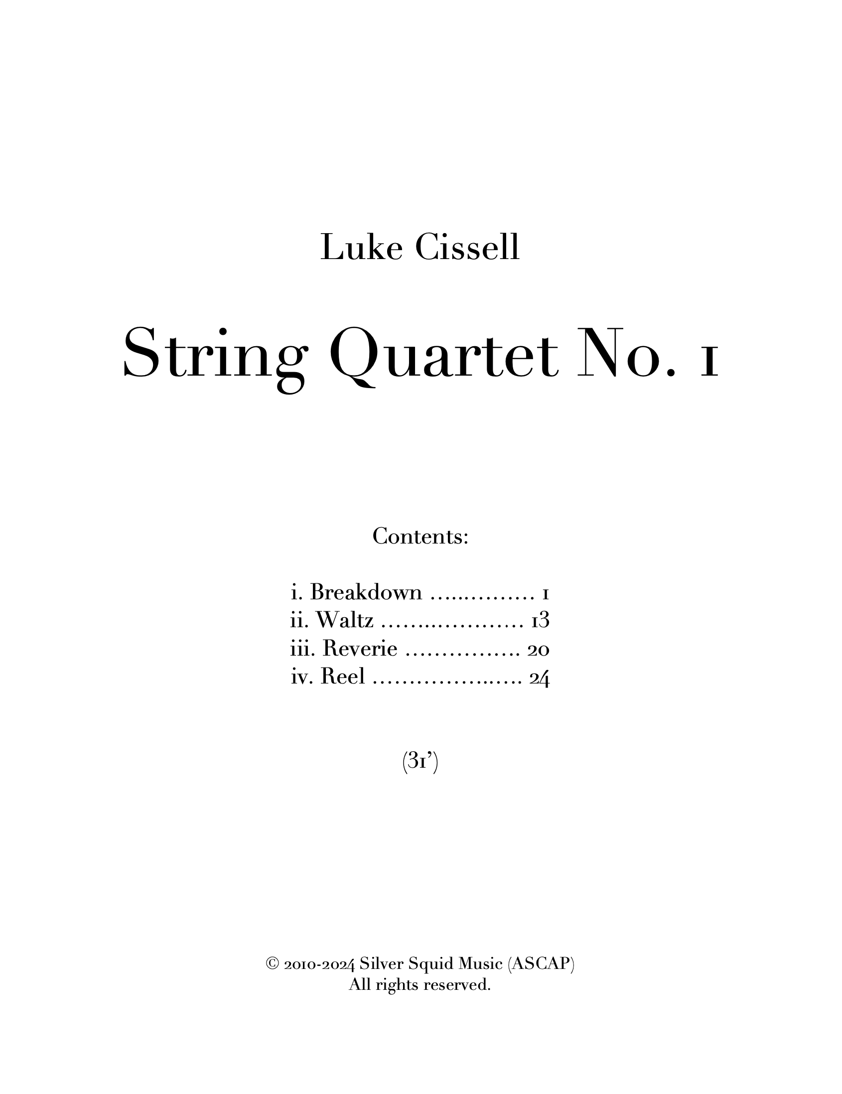 String Quartet No. 1