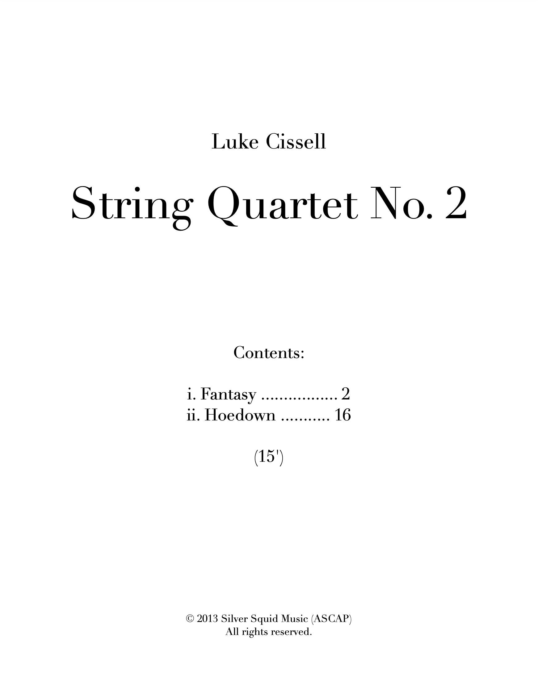 String Quartet No. 2