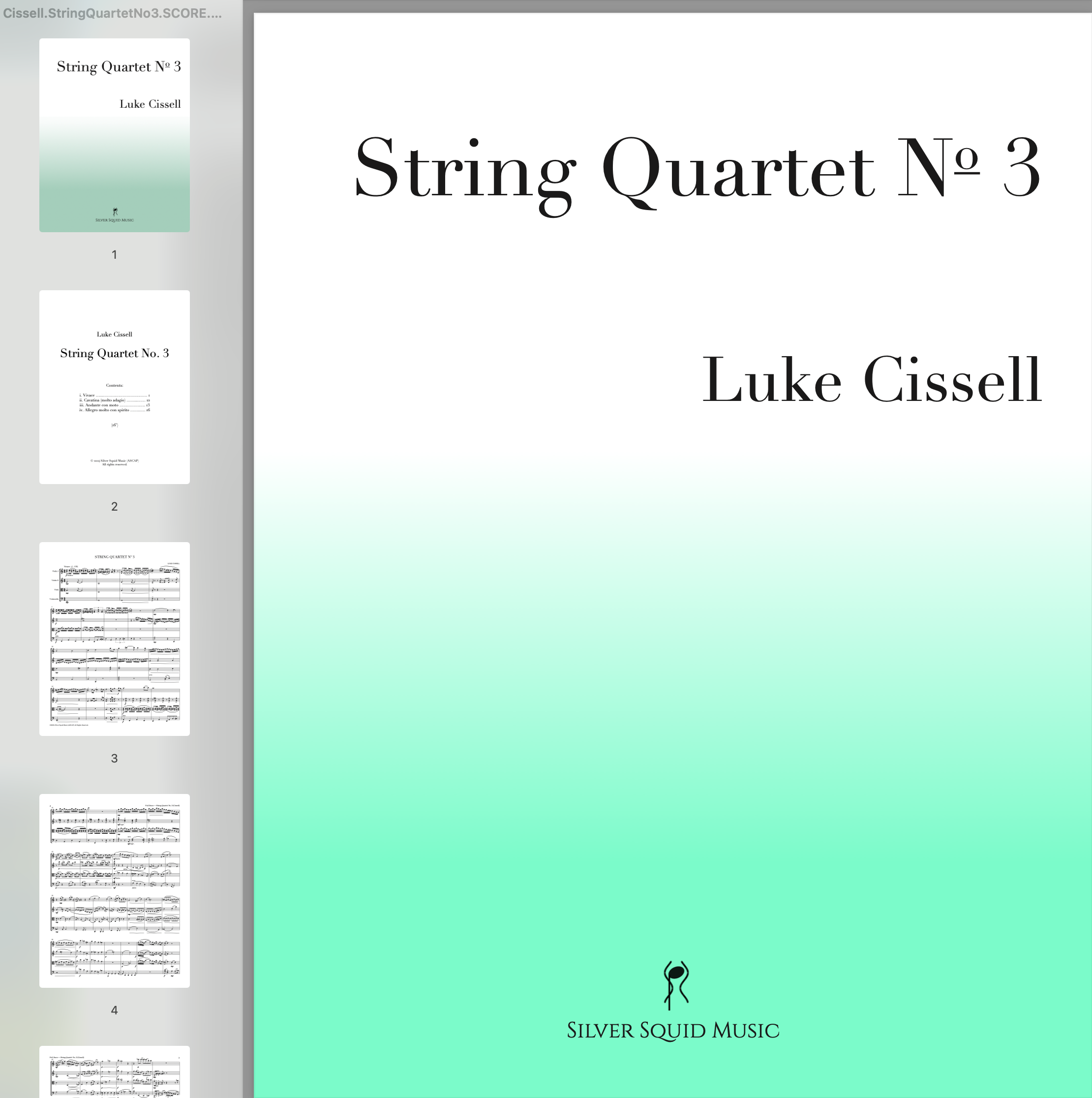 String Quartet No. 3