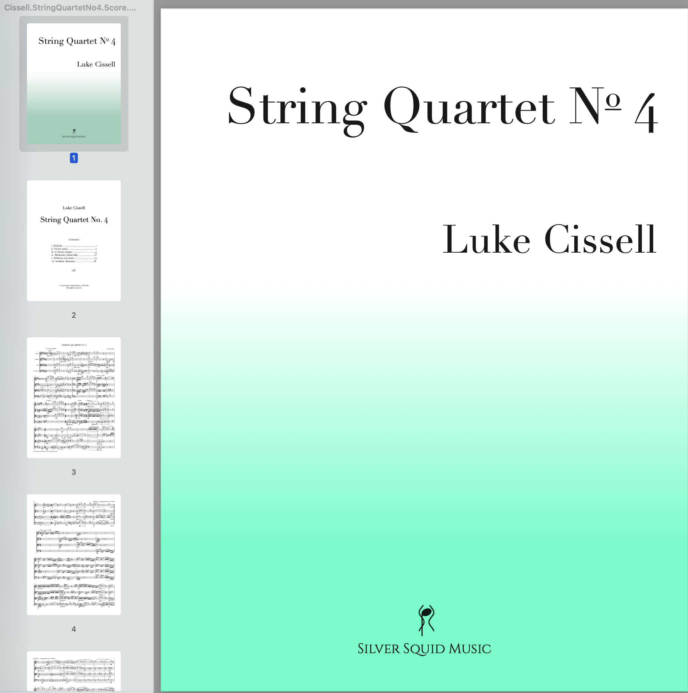 String Quartet No. 4