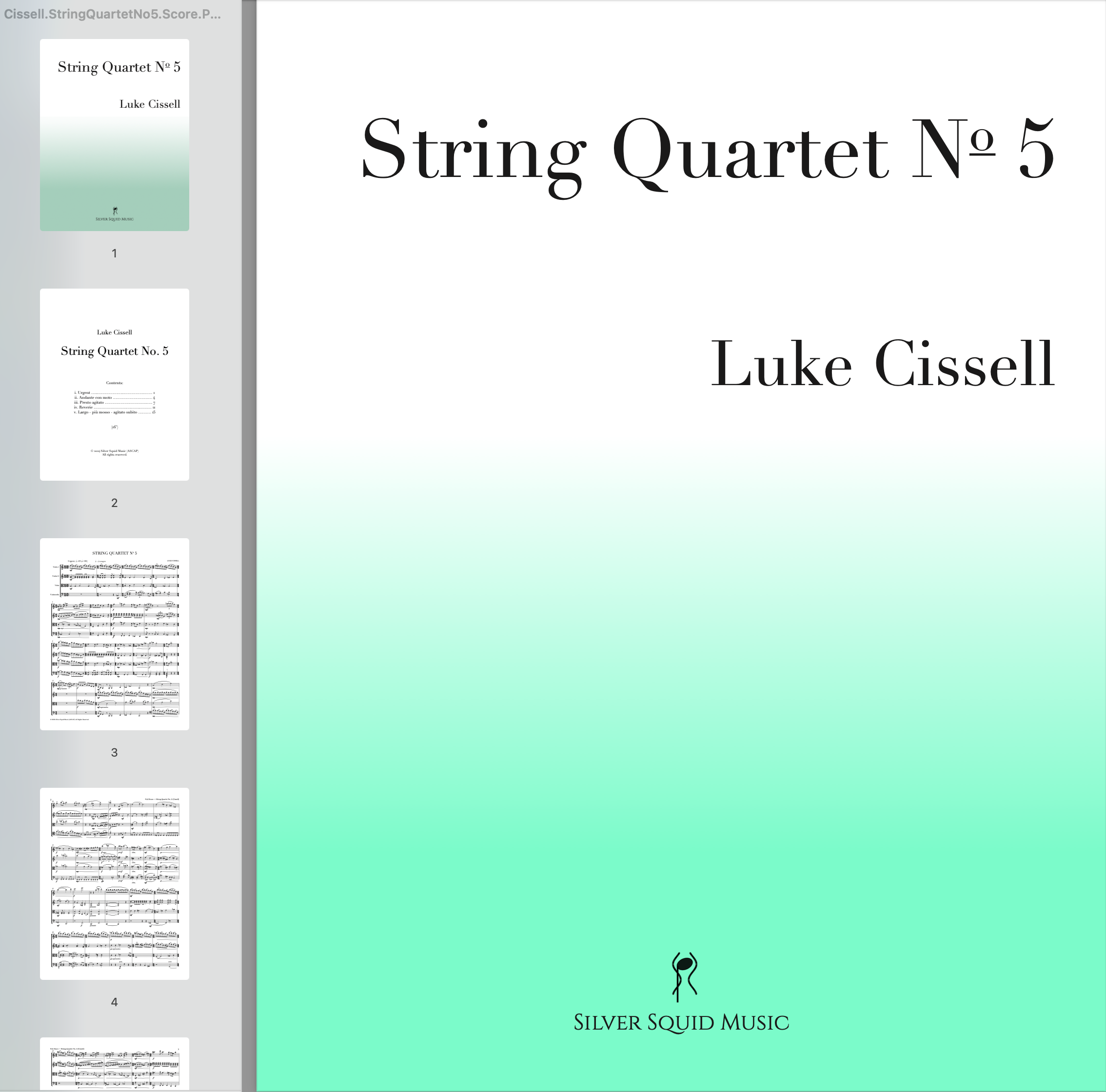 String Quartet No. 5