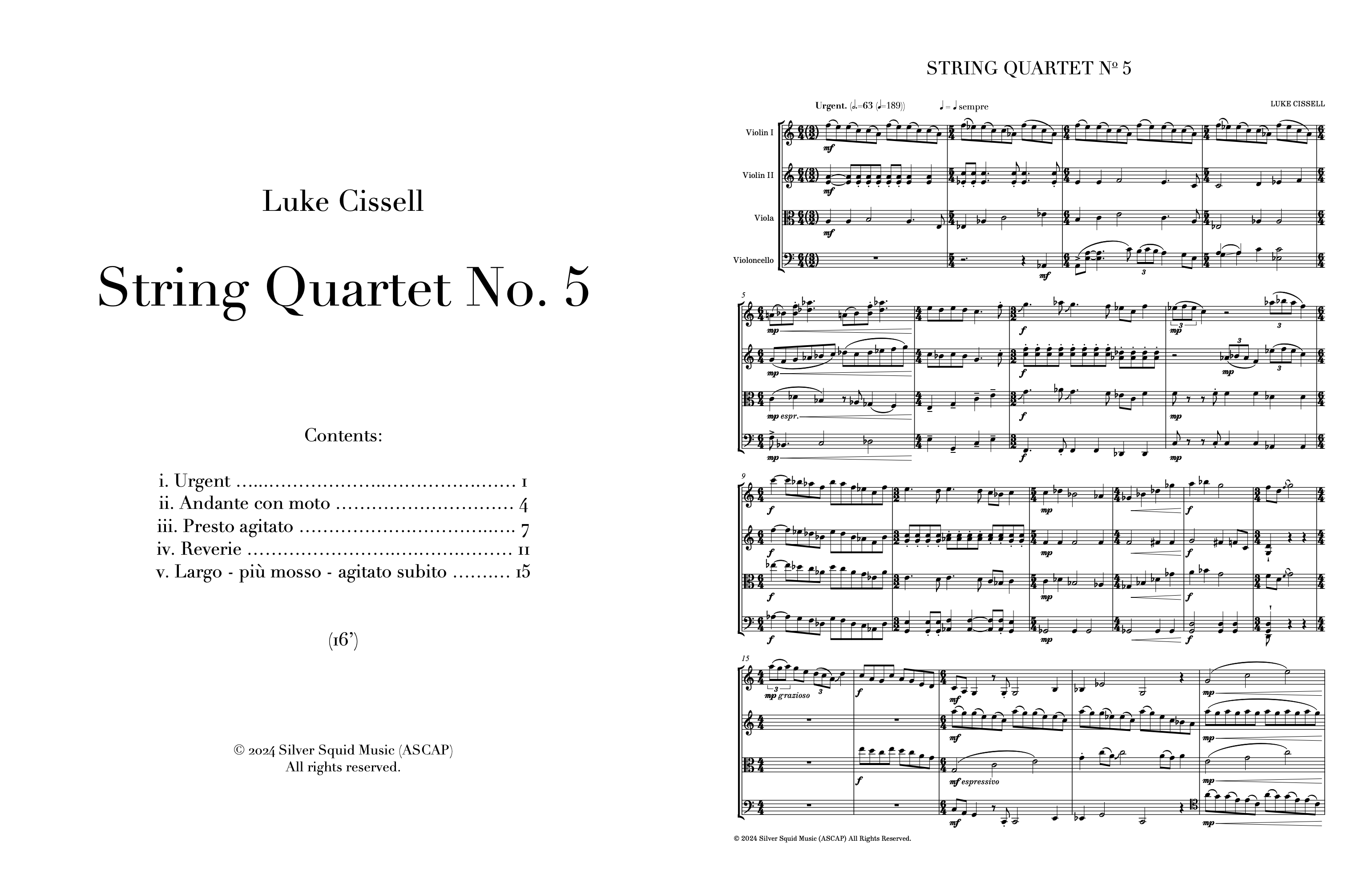 String Quartet No. 5