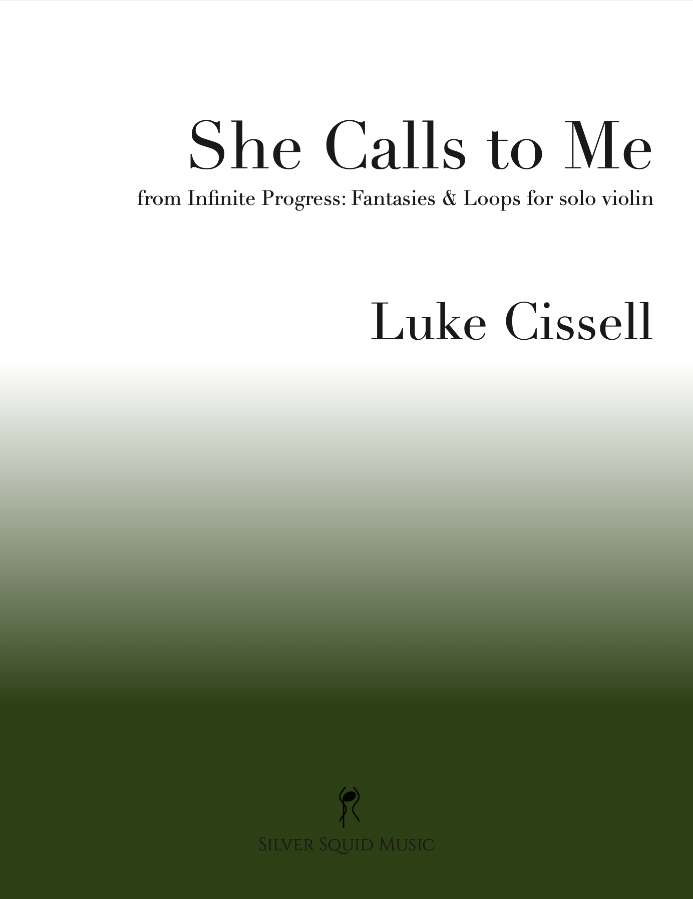 She Calls to Me (for solo violin)