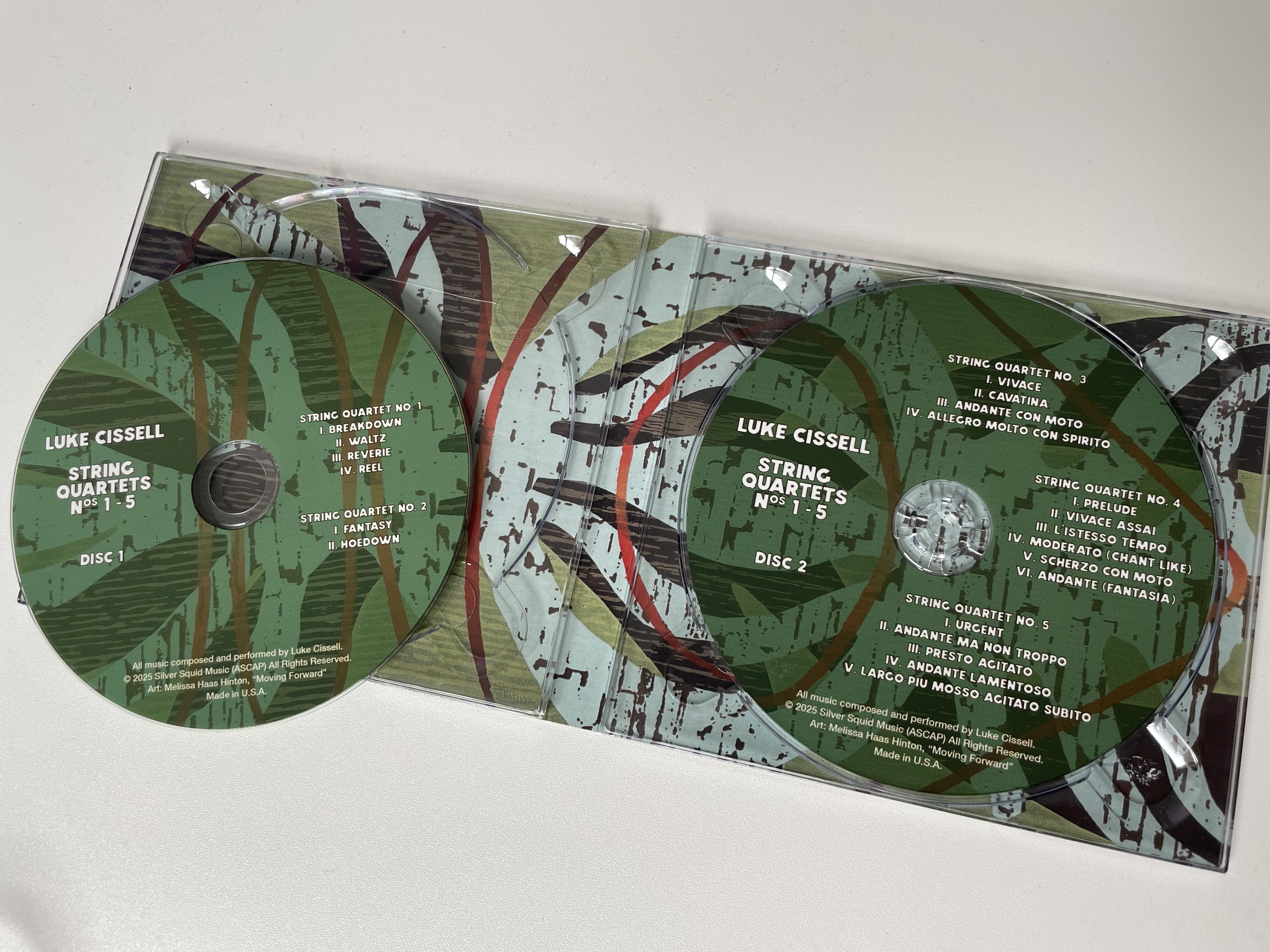 Luke Cissell: String Quartets Nos. 1-5 (Limited Edition 2-CD Set)