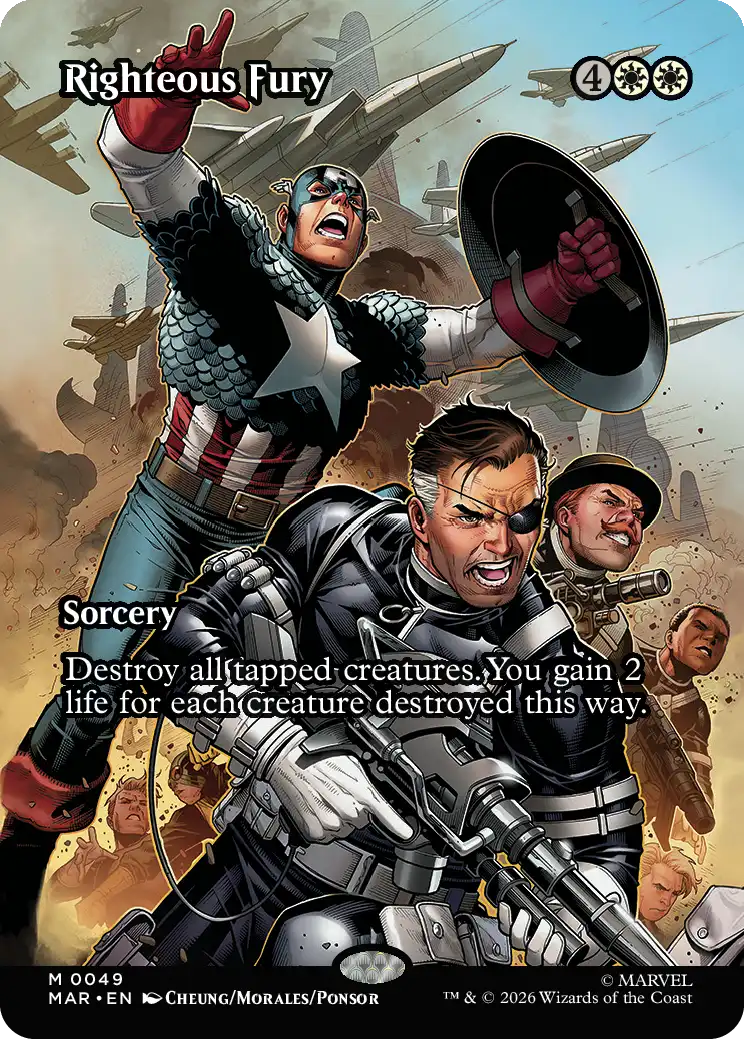 Righteous Fury Card (Magic: The Gathering Card)