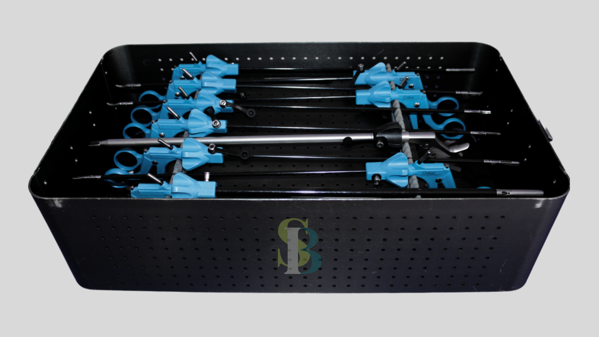 Contenedor Gris para Esterilización