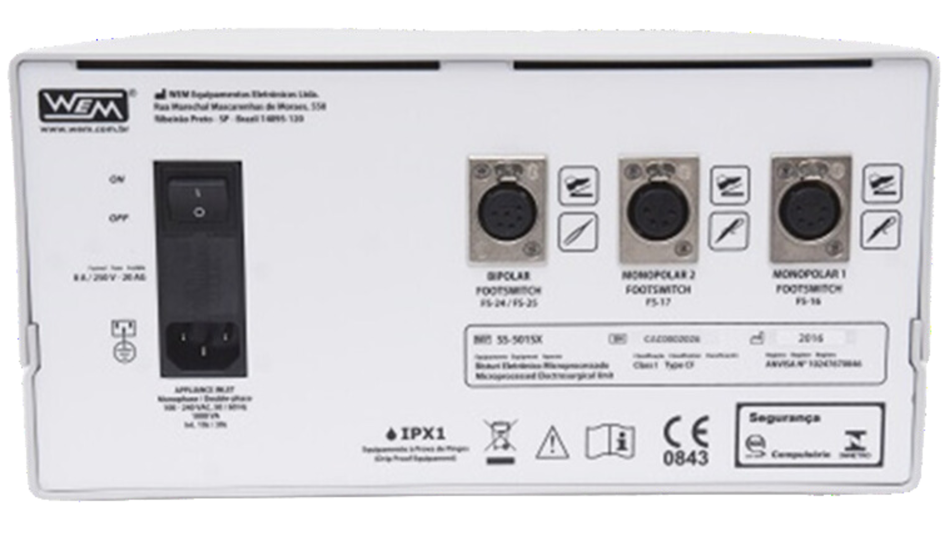 ELECTROCIRUGÍA 400 WEM SS501SX 