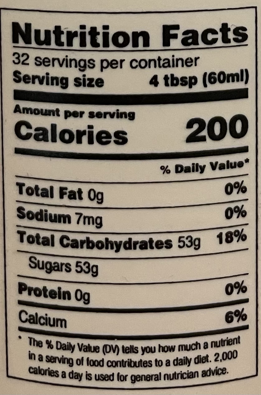 1/2 Gallon of Pure Maple Syrup