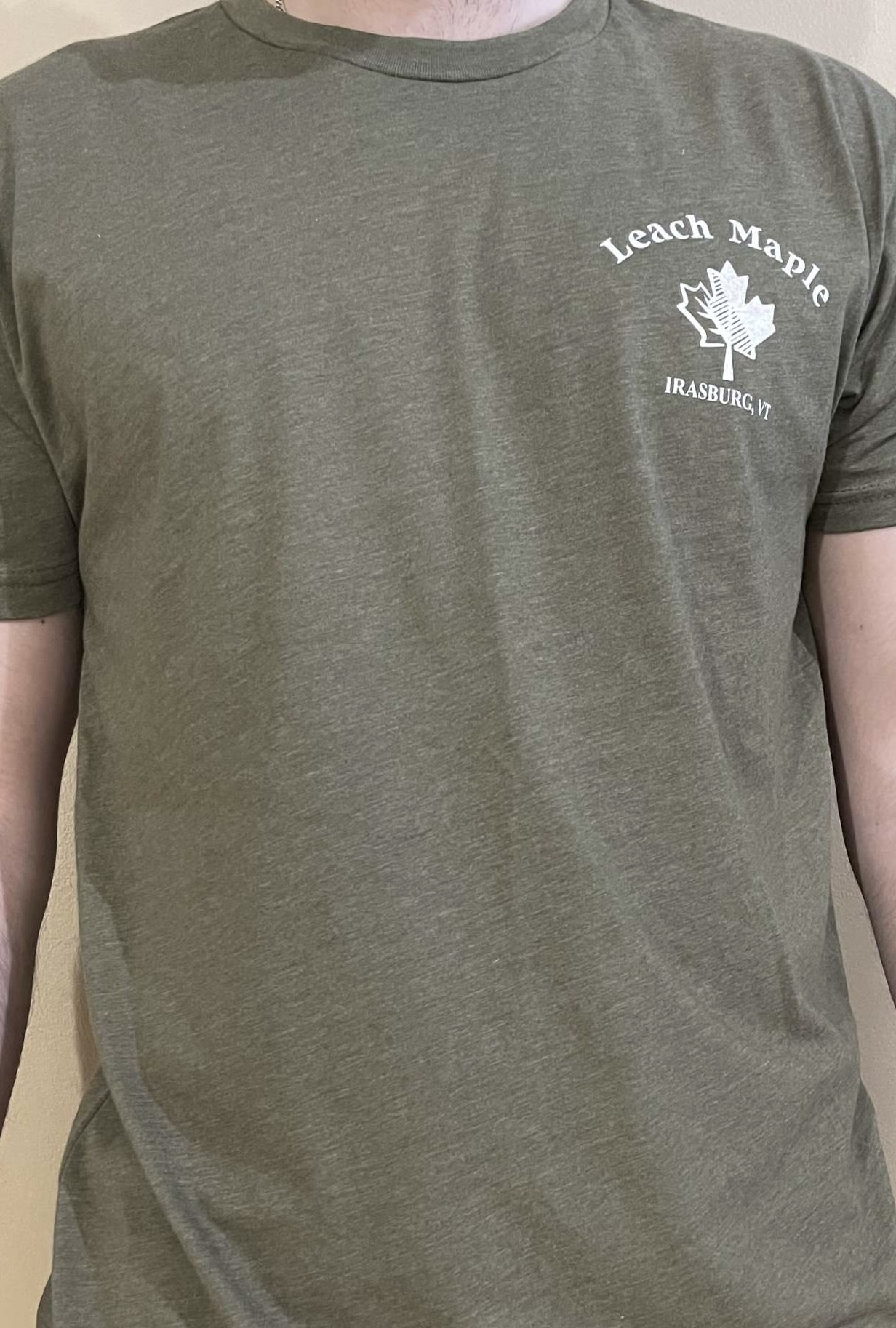 Next Level Apparel T-Shirts - Military Green - Charcoal Grey