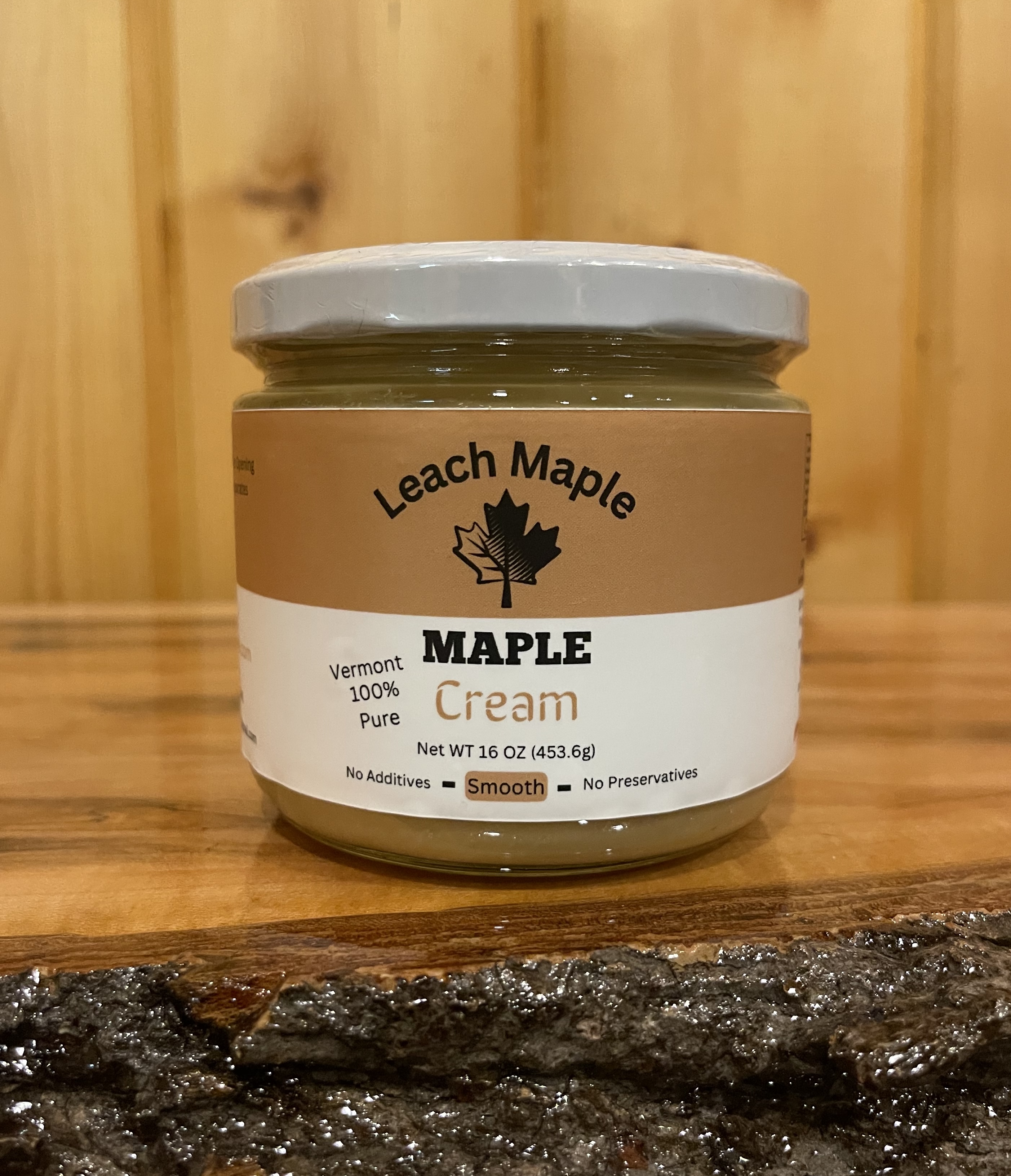 100% Natural Pure Vermont Maple Cream - 16 oz (453.6g)