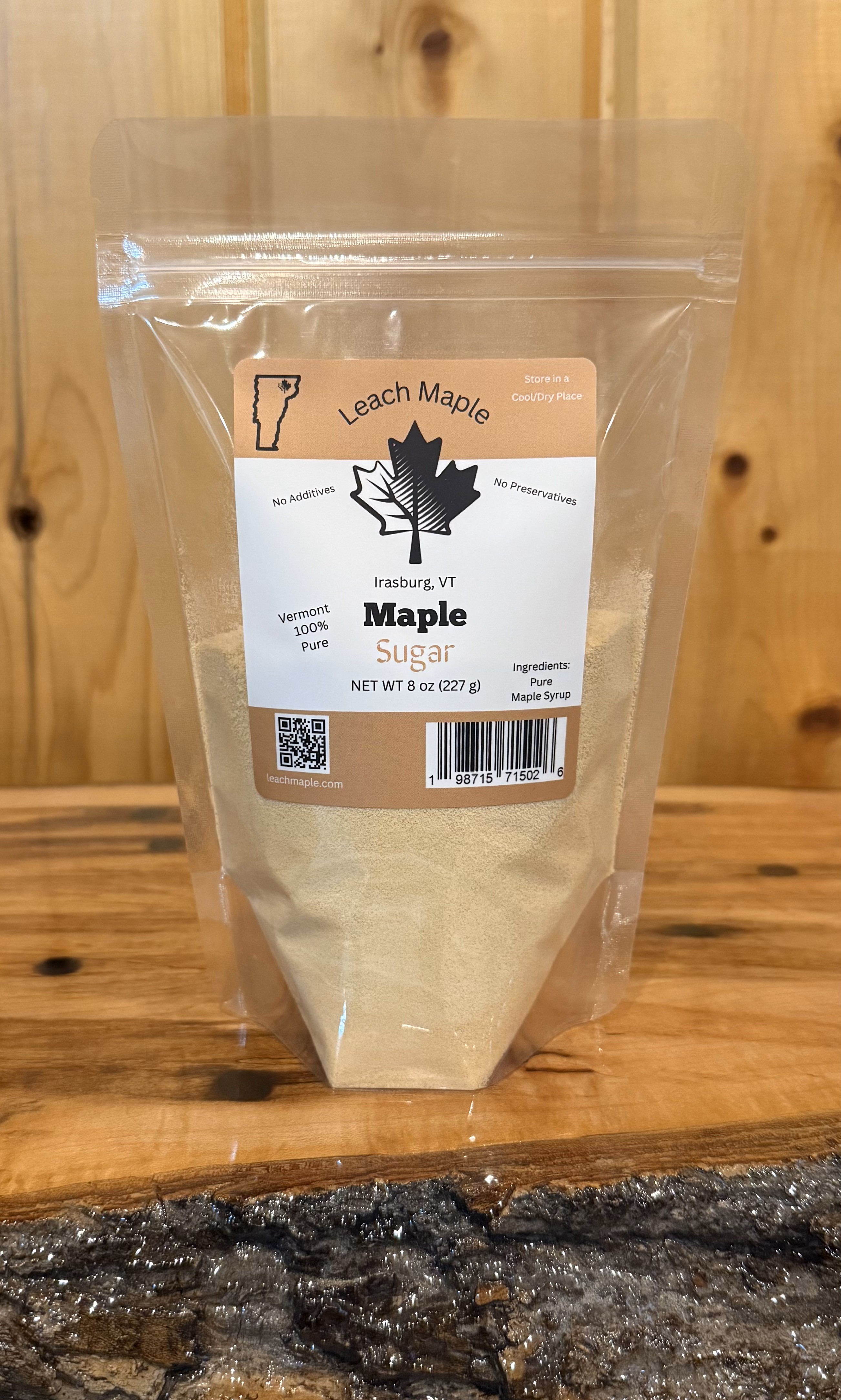 100% Natural Vermont Maple Sugar - 8 oz