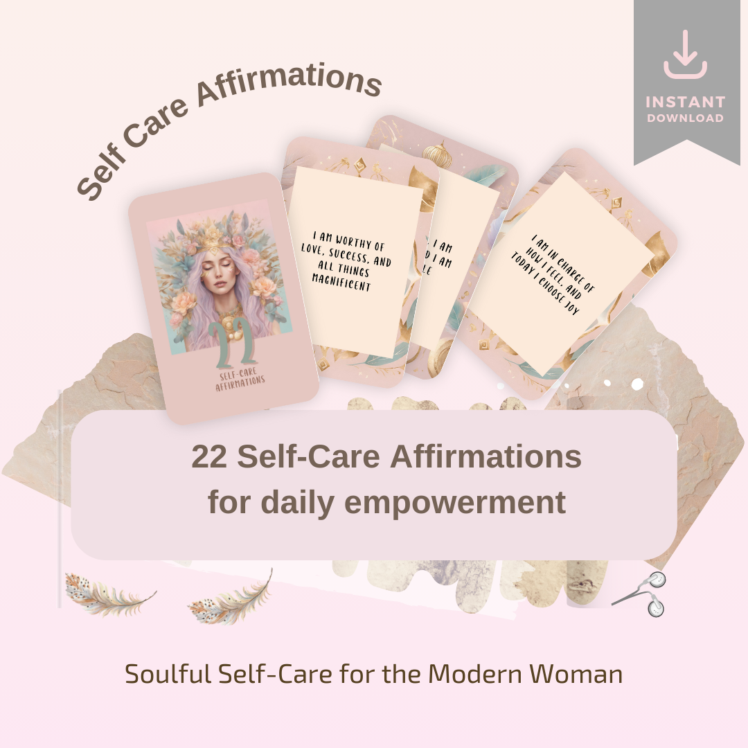 Self Care Affirmation Card Deck
