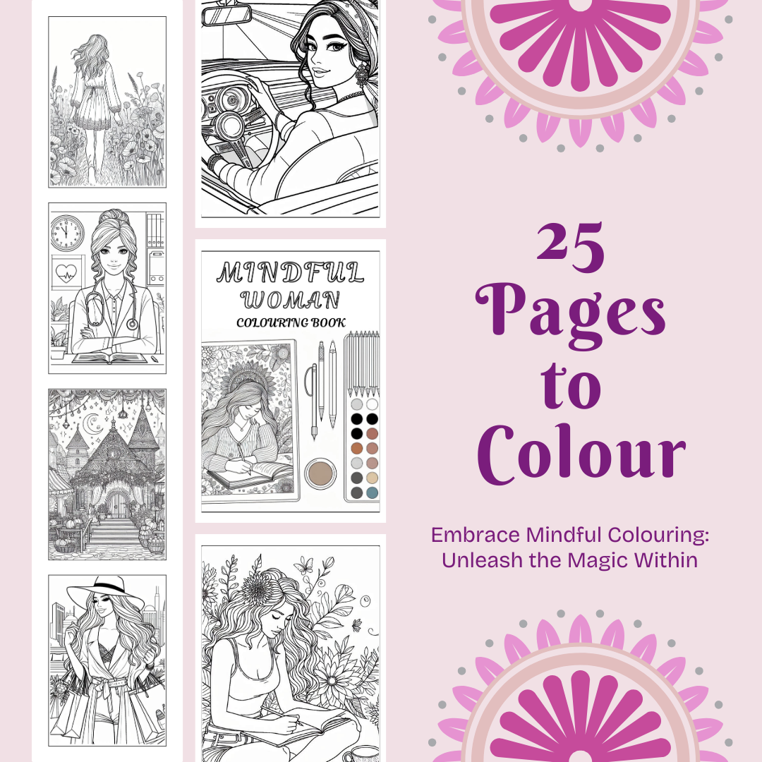 Mindful Woman Colouring Book