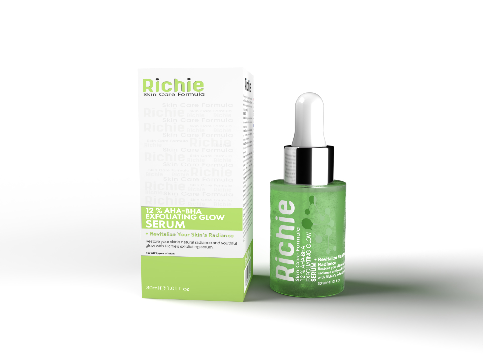 Richie 12% AHA-BHA EXFOLIATING GLOW SERUM 30 ML