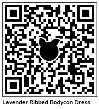 Lavender Ribbed Bodycon Dress