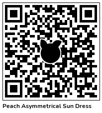 Peach Asymmetrical Sun Dress