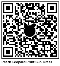 Peach Leopard Print Sun Dress