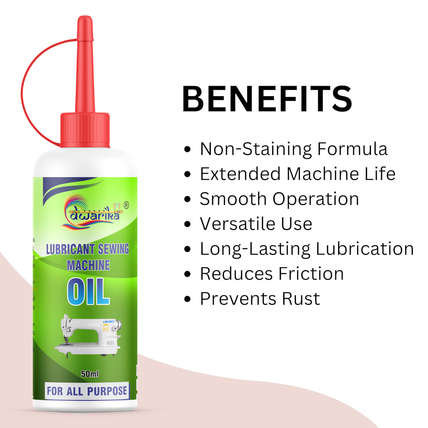 Dwarika Sewing and Multipurpose Lubrication Machine Oil, 50 ml